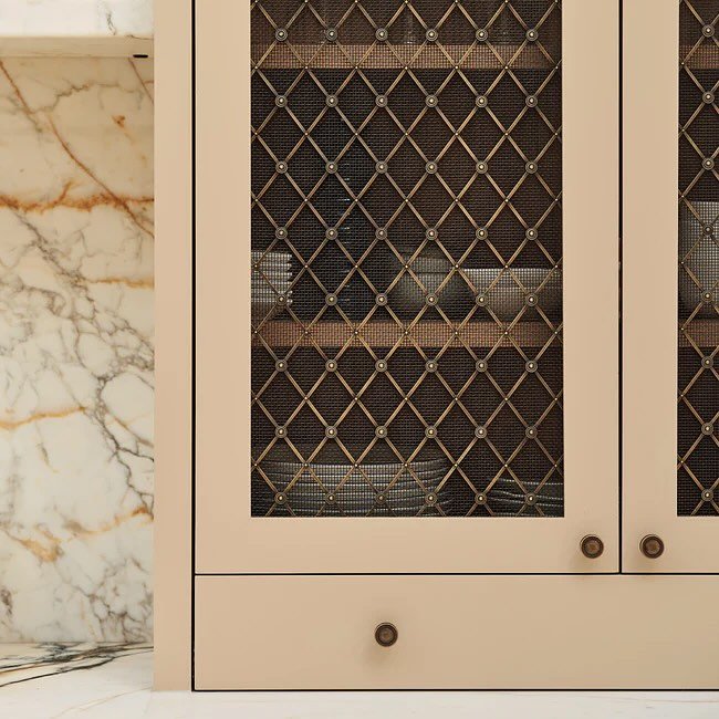 Luxury brass decorative grilles add visual interest to cabinetry and elegantly conceal radiators, fuse boxes, panels and vents. From regency-inspired designs to deco styles, our solid brass grilles feature beautiful symmetry and add luxurious texture