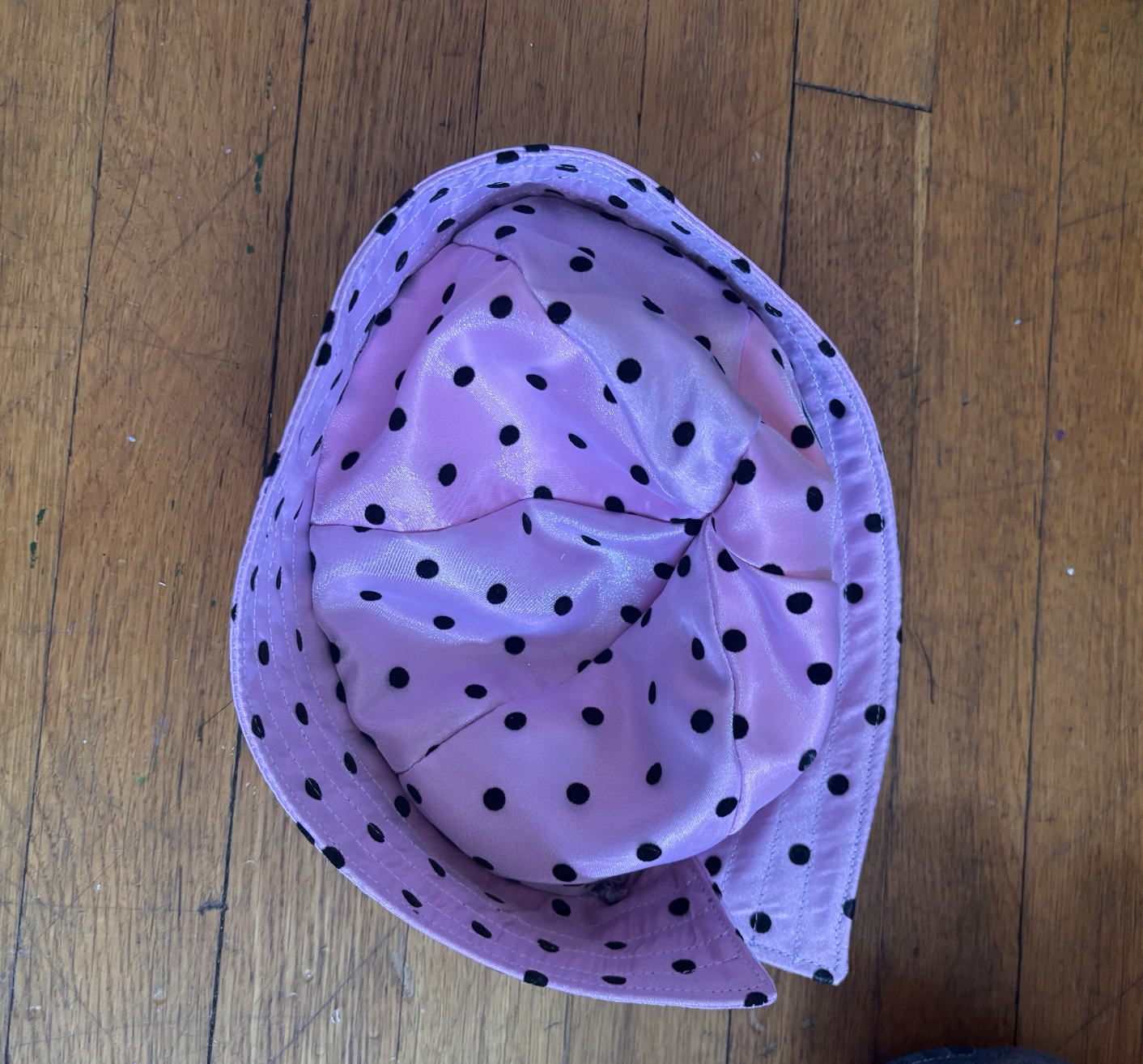 Pink Polka Dot Sailor Hat