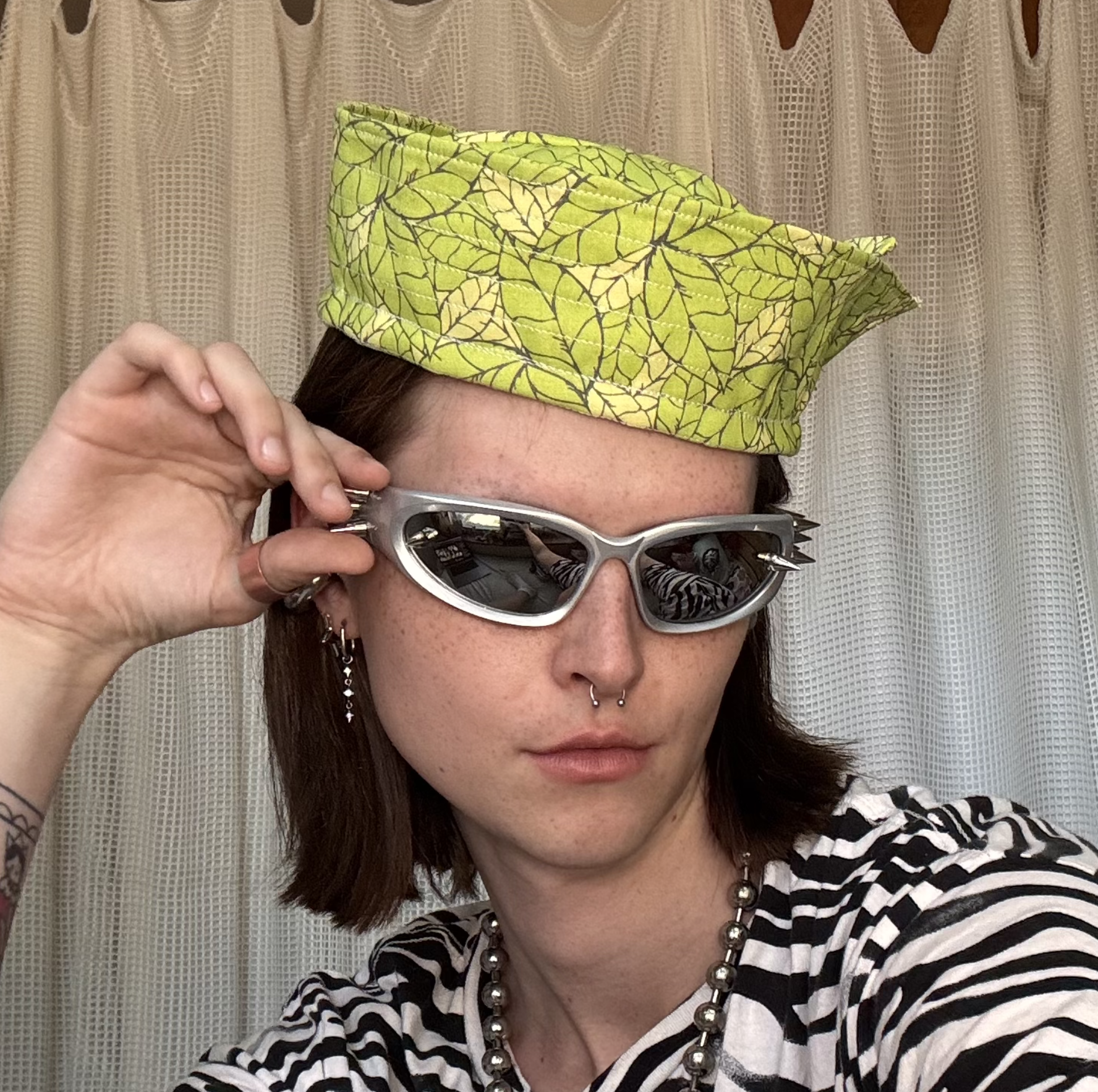 Leafy Green Sailor Hat