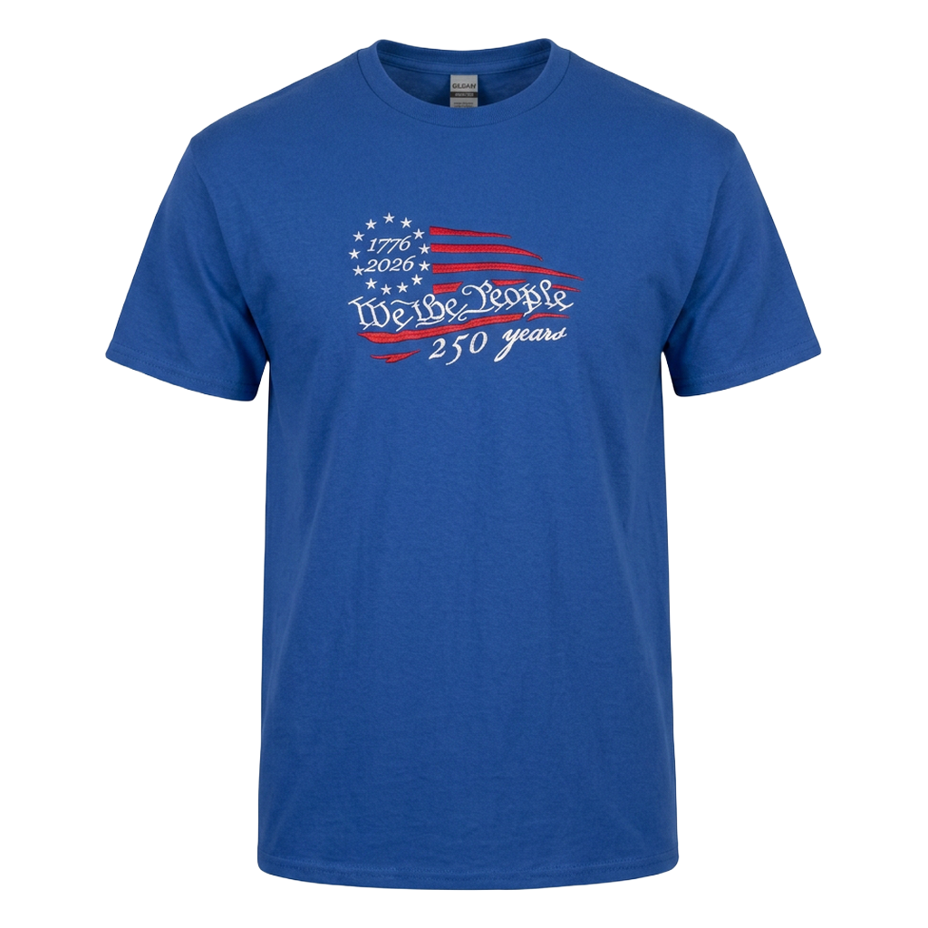 250 Years We the People Embroidered Shirt