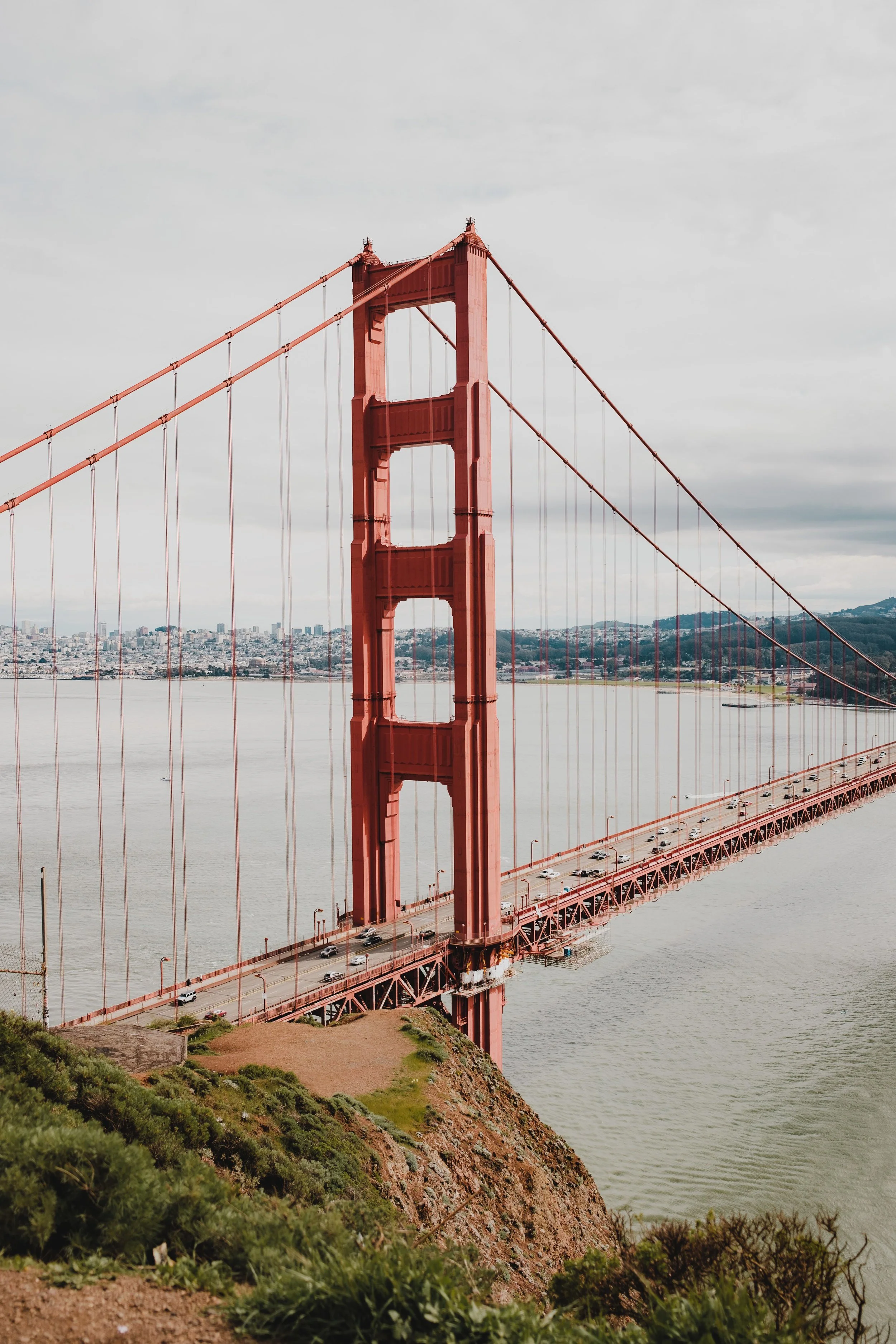 Golden Gate bridge, no people in the shot