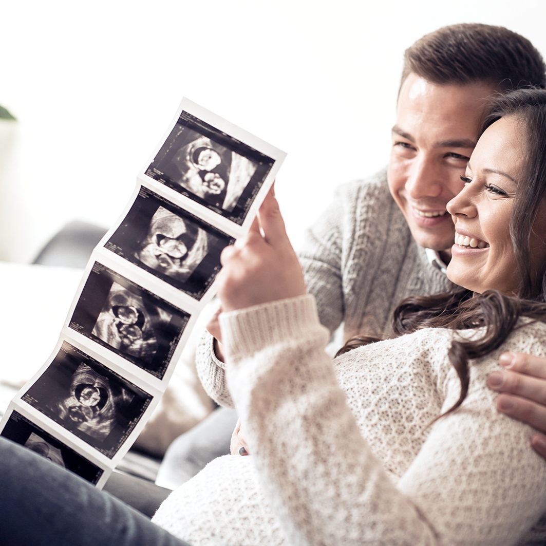 Printed 3D ultrasound portrait from a keepsake session