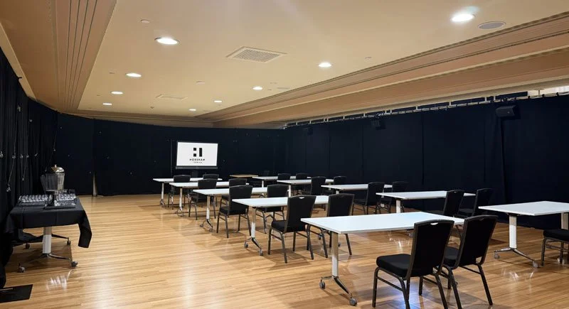 The Balcony room at Horsham Town Hall, a versatile space which can be configured to suit your conference needs.