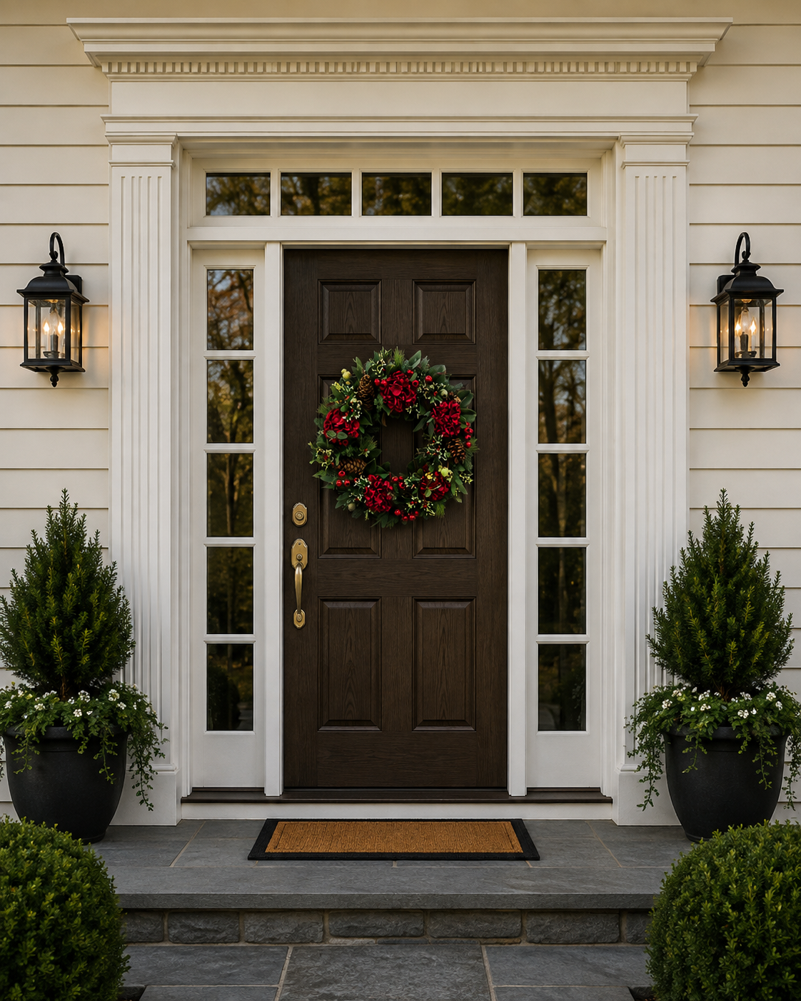 RED HYDRANGEA HOLIDAY WREATH 30-RED-GREEN-XP096613.RDGR-2.png