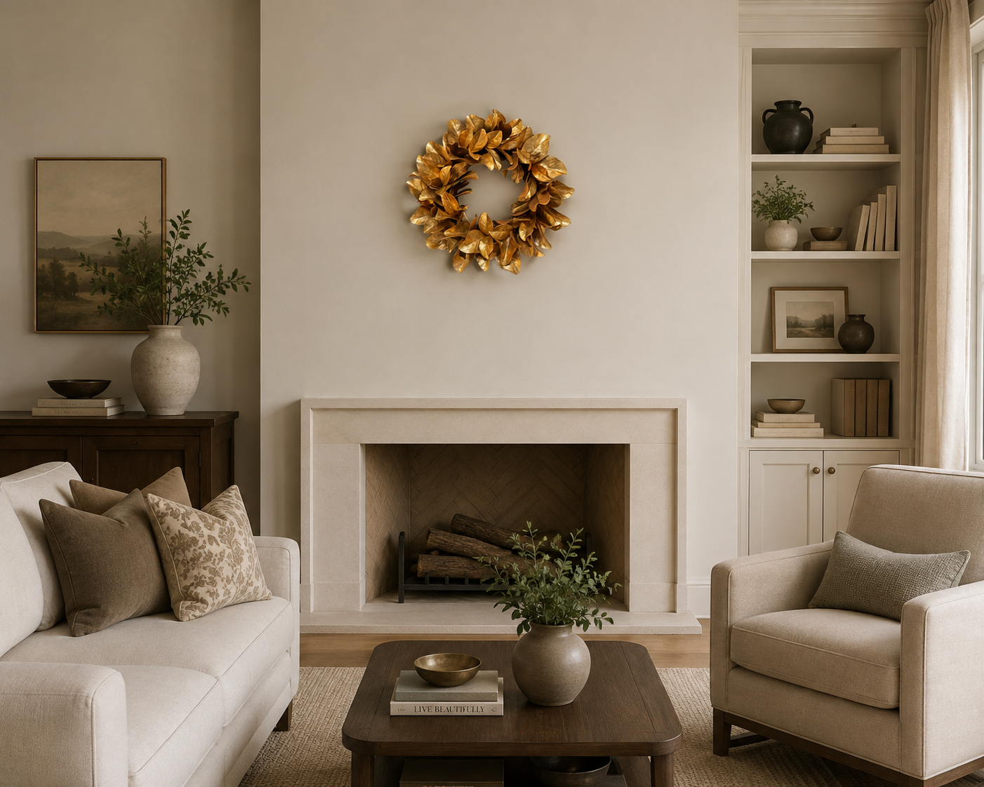 MAGNOLIA 14K GOLD LEAF WREATH 24-GOLD-BROWN-XP065018.GOBR.png