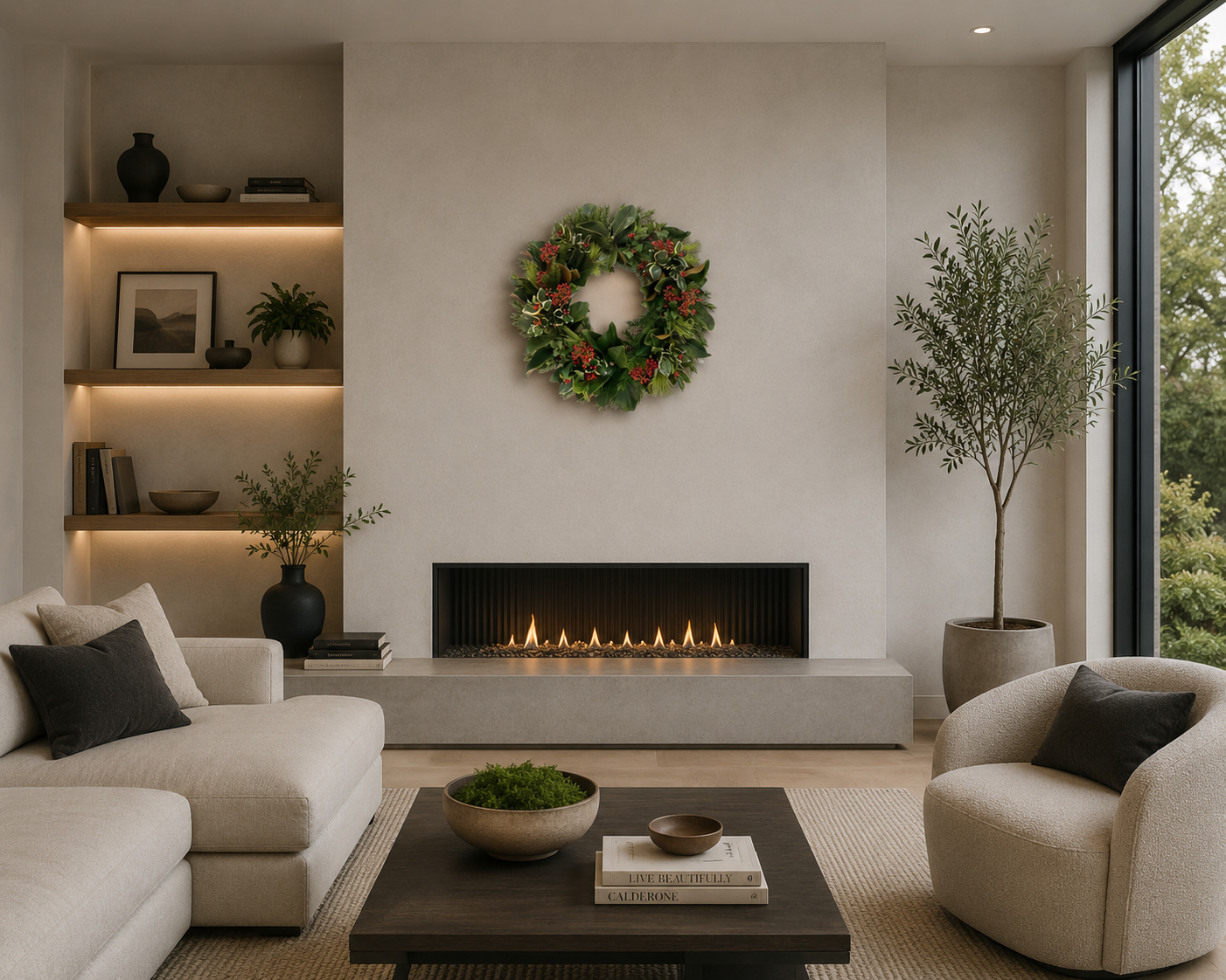MAGNOLIA HOLLY WREATH 24-GREEN-RED-XP065000.GRRD.png