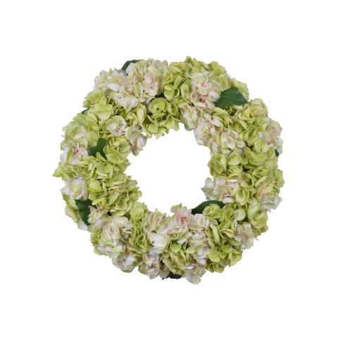 24'' HYDRANGEA  (PINK/GREEN)
