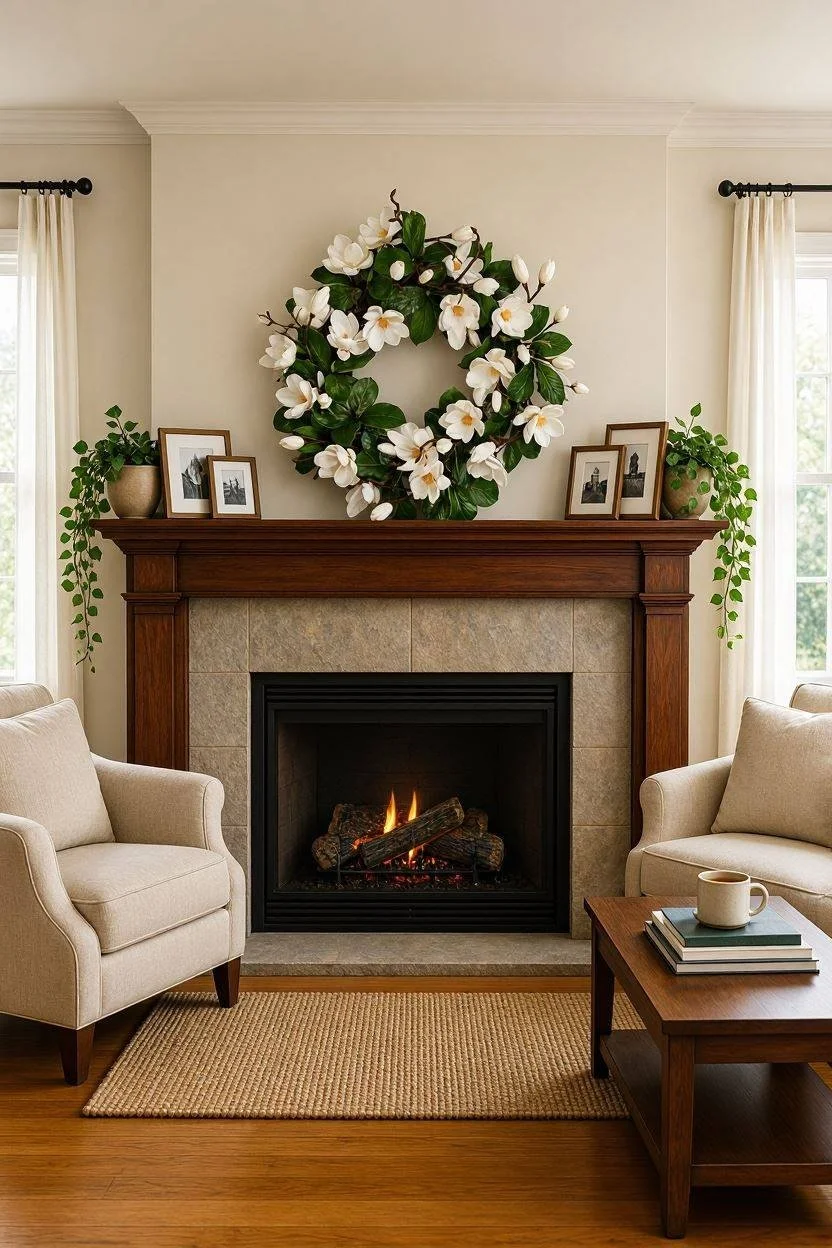 TREE MAGNOLIA LEAF WREATH 24-P5827-WHGR.jpg