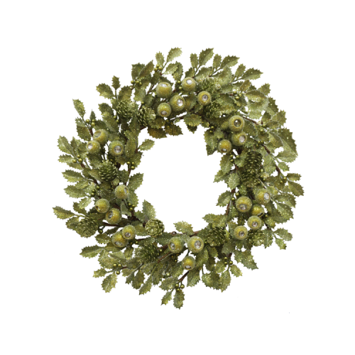 22'' HOLLY LEAF W/ POD (GREEN)