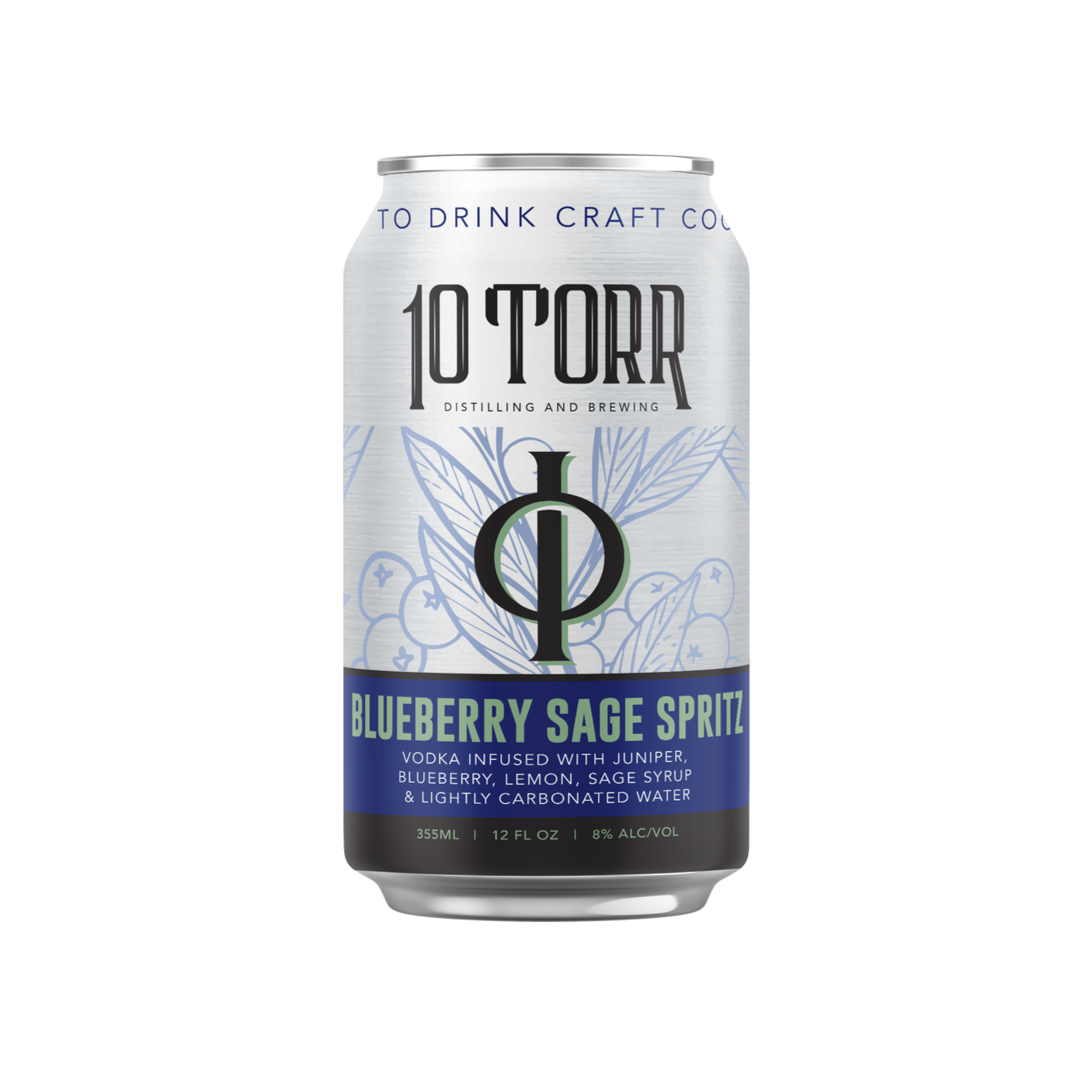 Can of Blueberry Sage Spritz by 10 Torr Reno