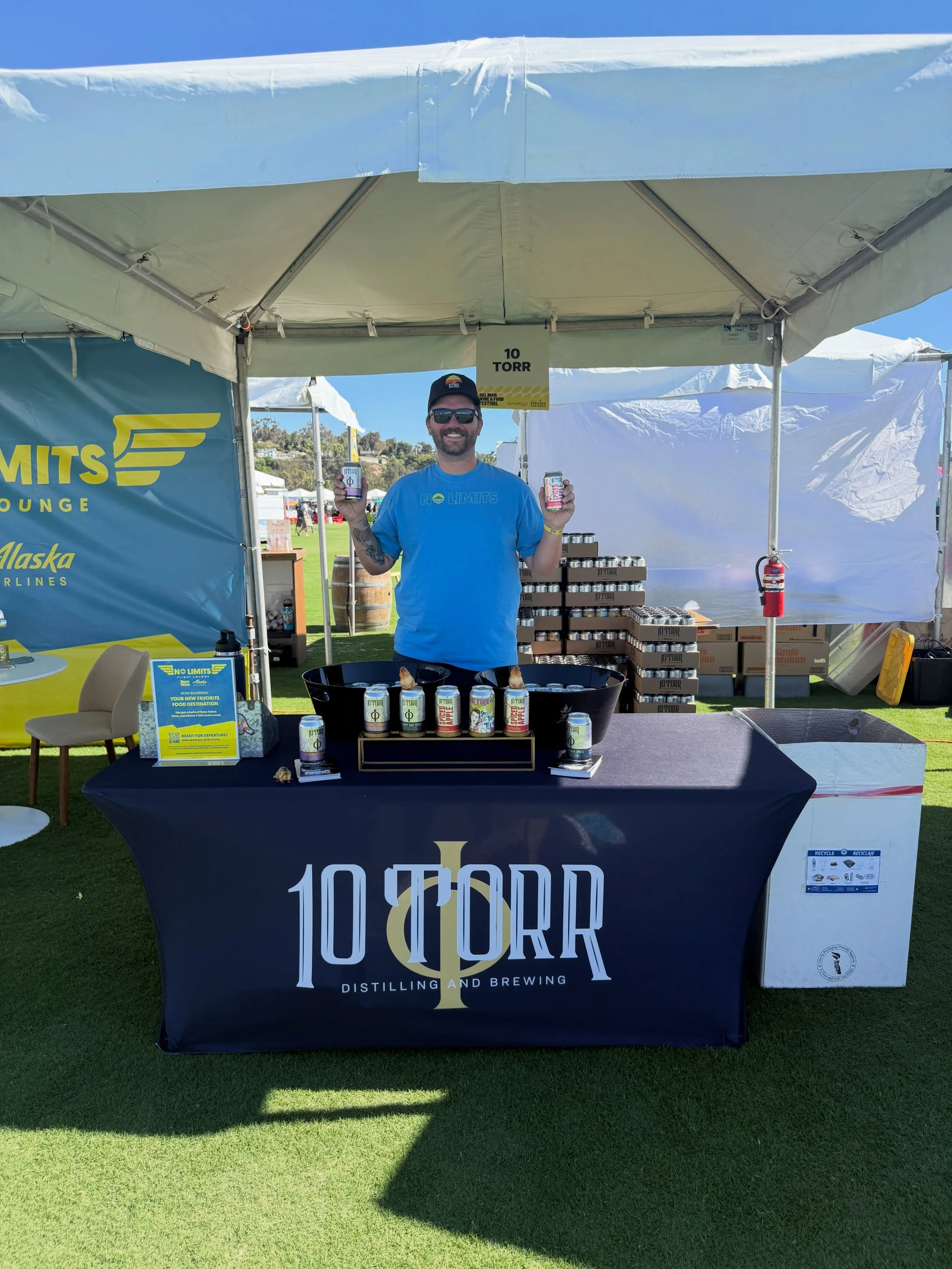 Reno-Tahoe 🤝 San Diego. 😎✈️🥃

10 Torr is pouring at the @delmarfest alongside @renotahoe and @markesteechef , bringing a little taste of home down south.
And now getting between the two just got a whole lot easier. Huge cheers to @alaskaair for th