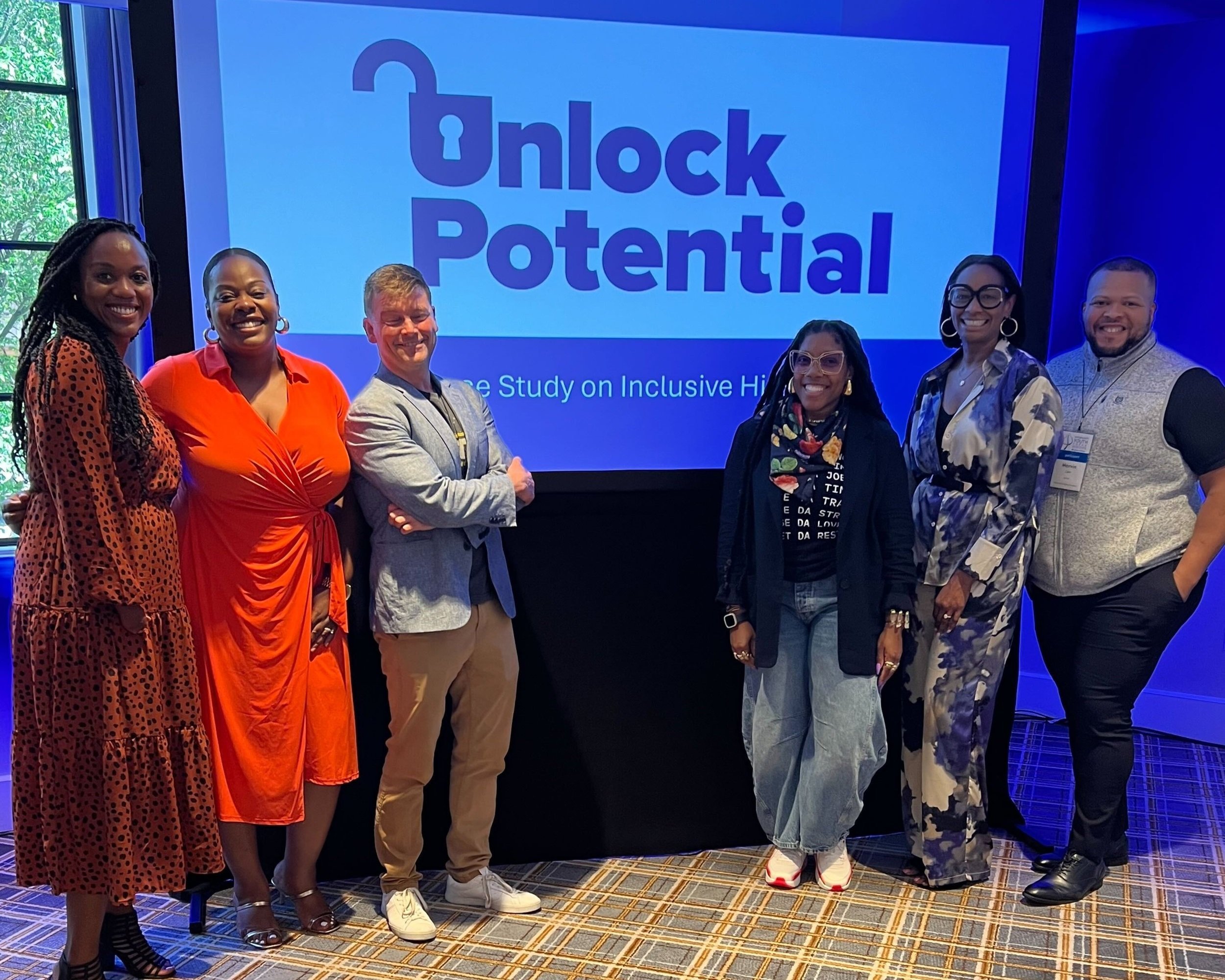 At an annual convening on opportunity youth led by the Aspen Forum for Community Solutions, RBIJ Inclusive Hiring Manager Camieka Woodhouse-Willis presented about Unlock Potential and offered best practices for companies looking to welcome opportunit