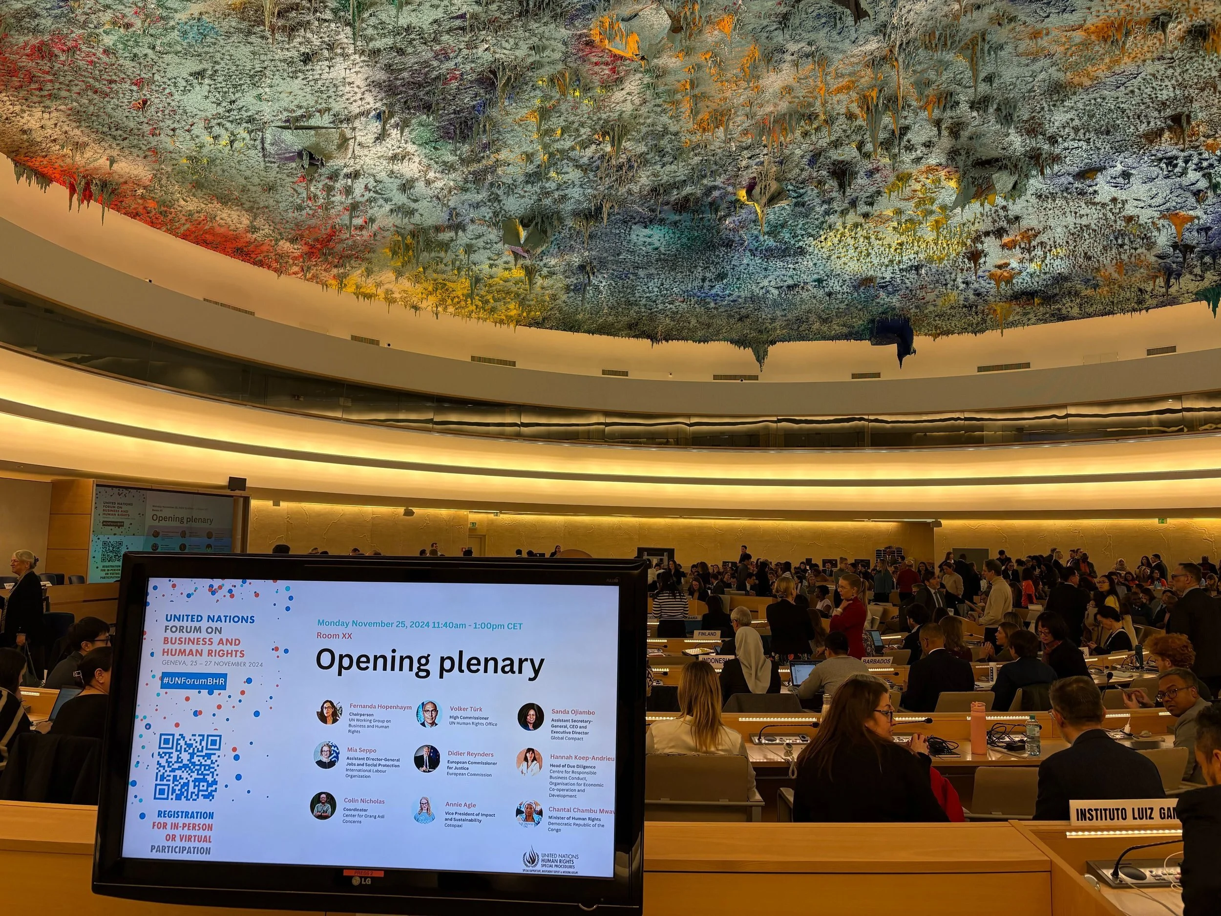 RBIJ attended the annual U.N. Forum on Business and Human Rights in Geneva, Switzerland.