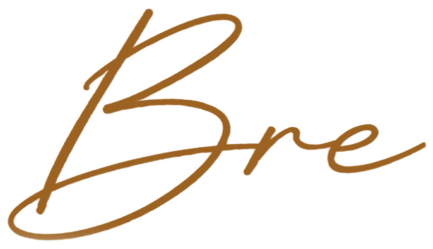 Brown cursive text that says 'Be B're'