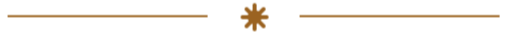 A blank black banner with gold horizontal lines and a gold asterisk in the center.