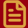 Icon of a document with lines of text and a folded top corner, in a yellowish-brown color.