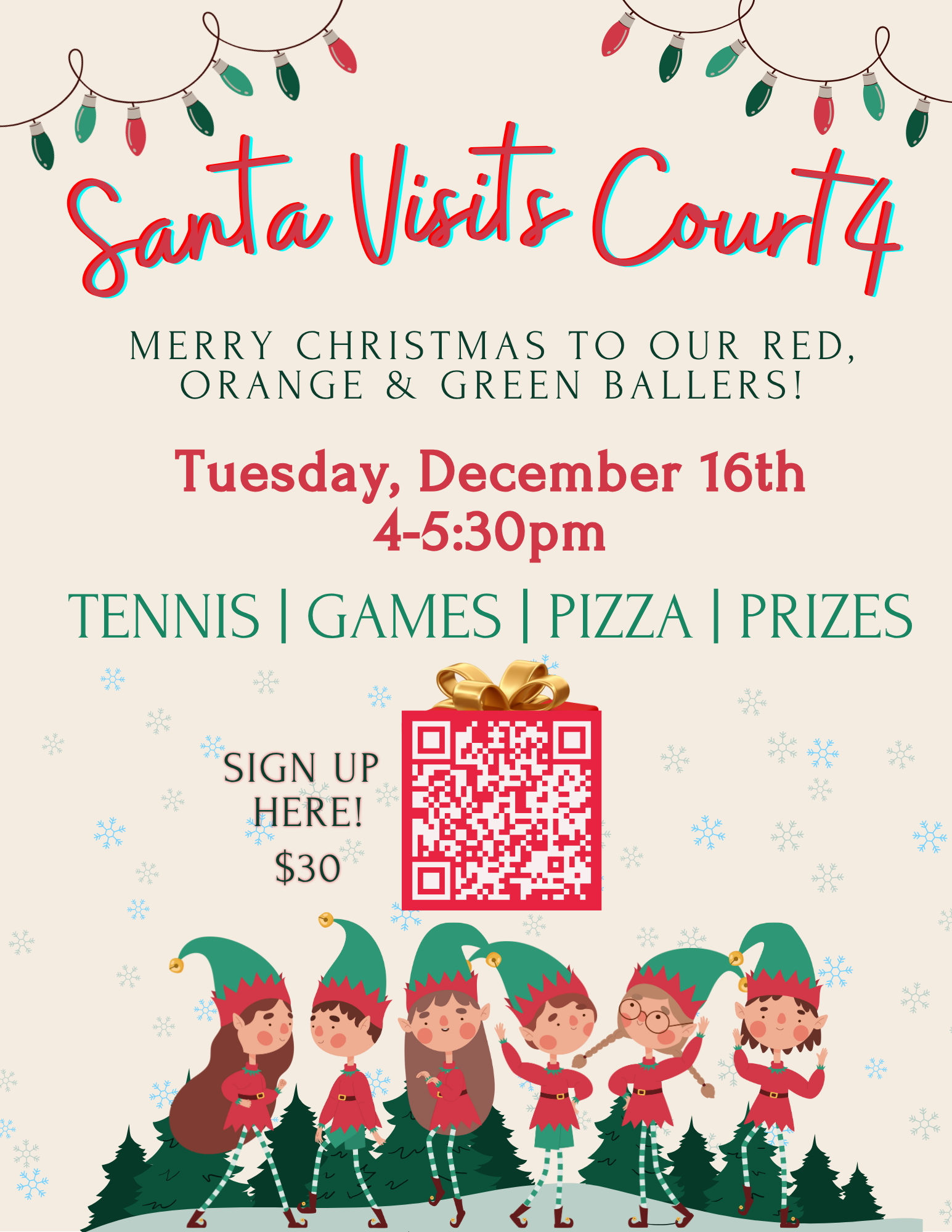 Santa Visits Court4!