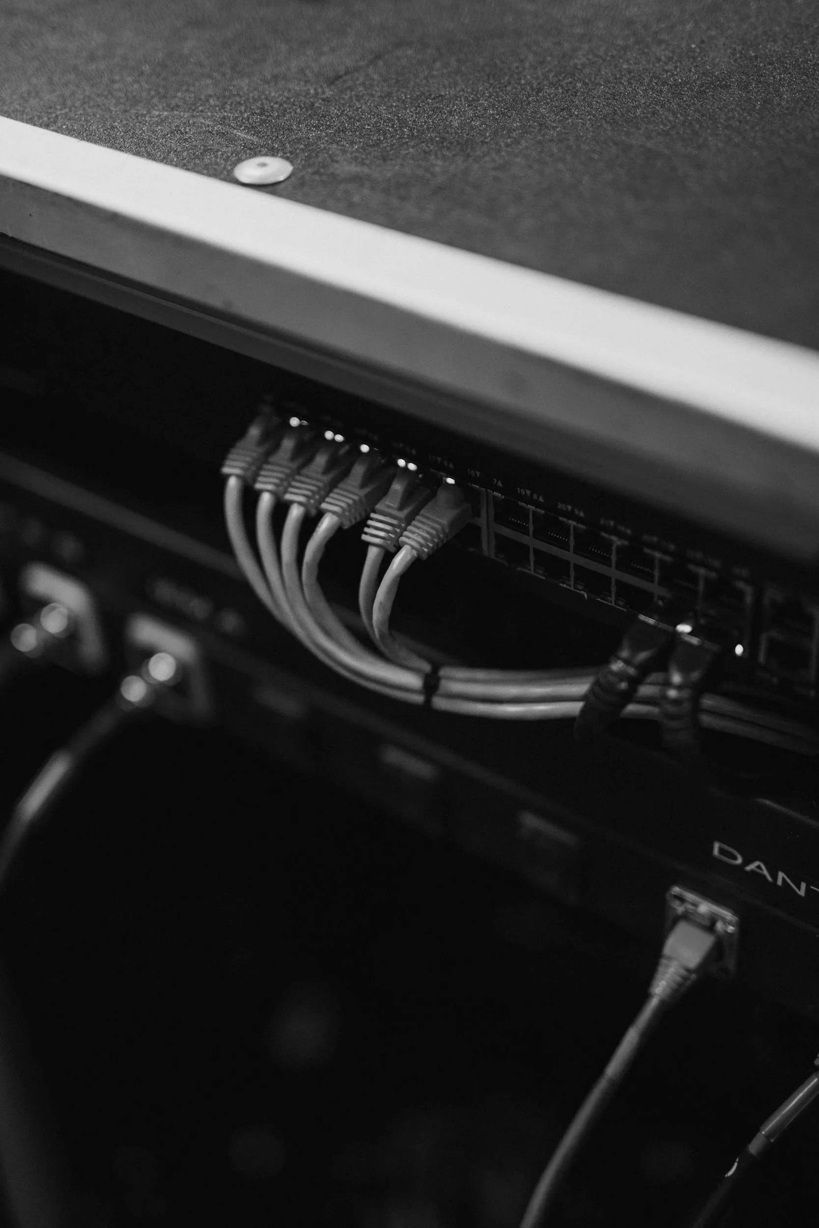 Professionally deployed network switch and cabling infrastructure