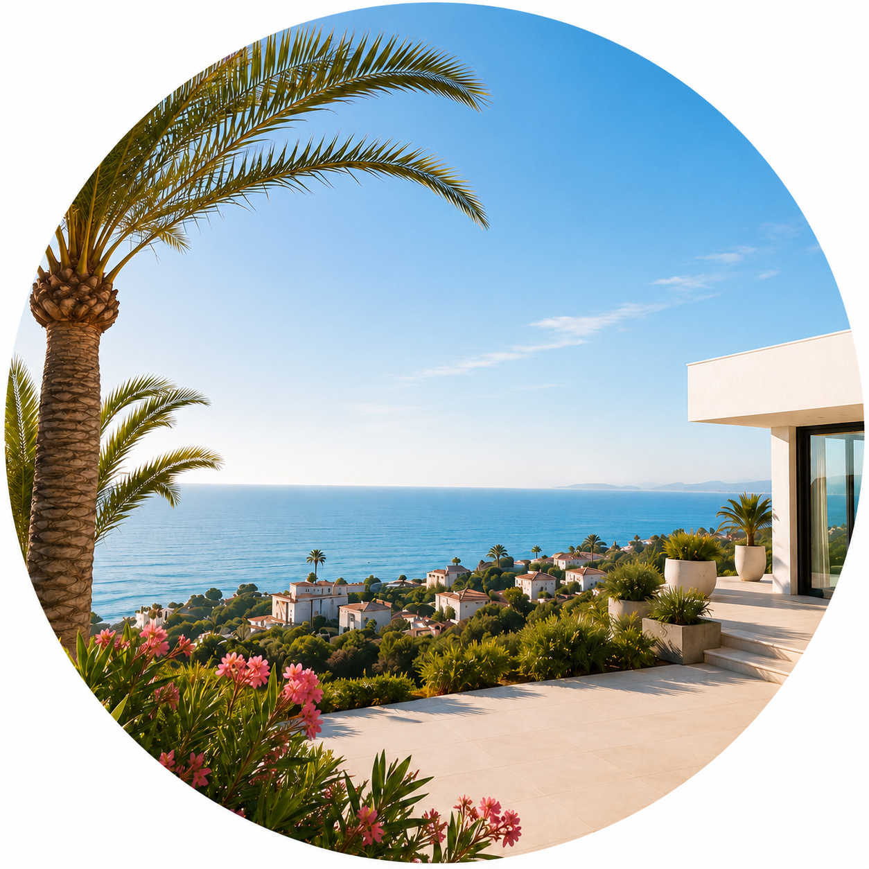 Coastal view of Costa Blanca representing the service areas covered by Sol & Shines Property Care.