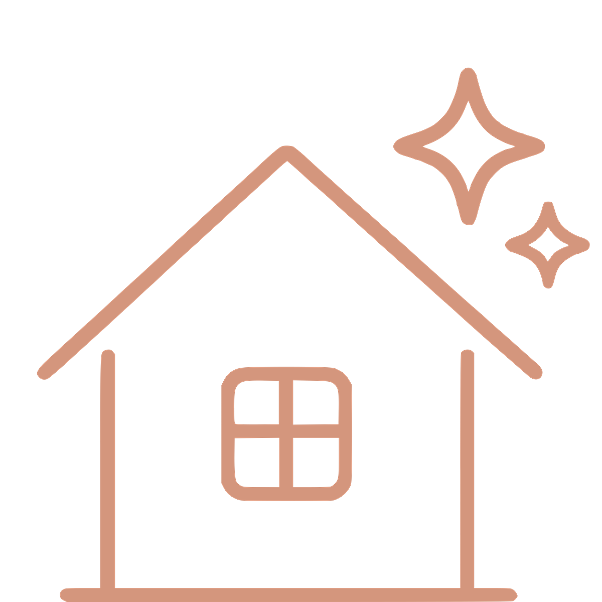 Home icon representing complete peace of mind with Sol & Shines property care.