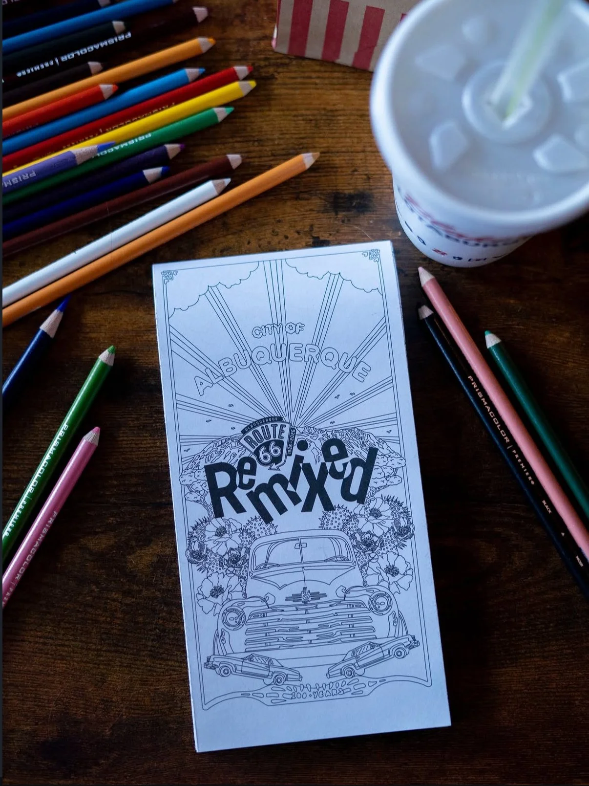 Route 66 Remixed Coloring Map cover