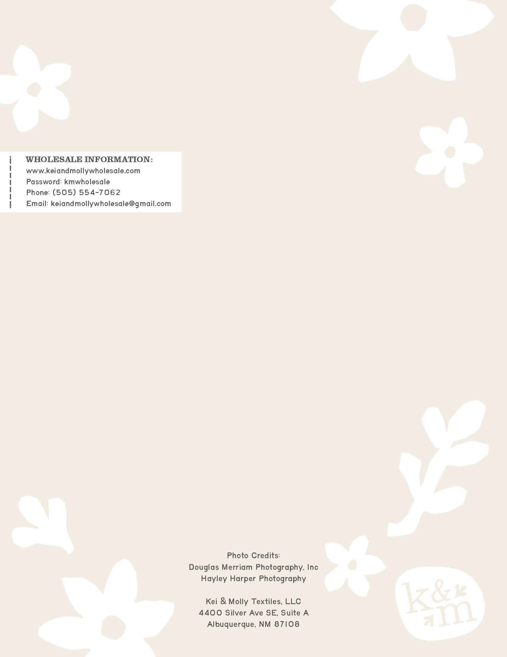 Catalogue back cover