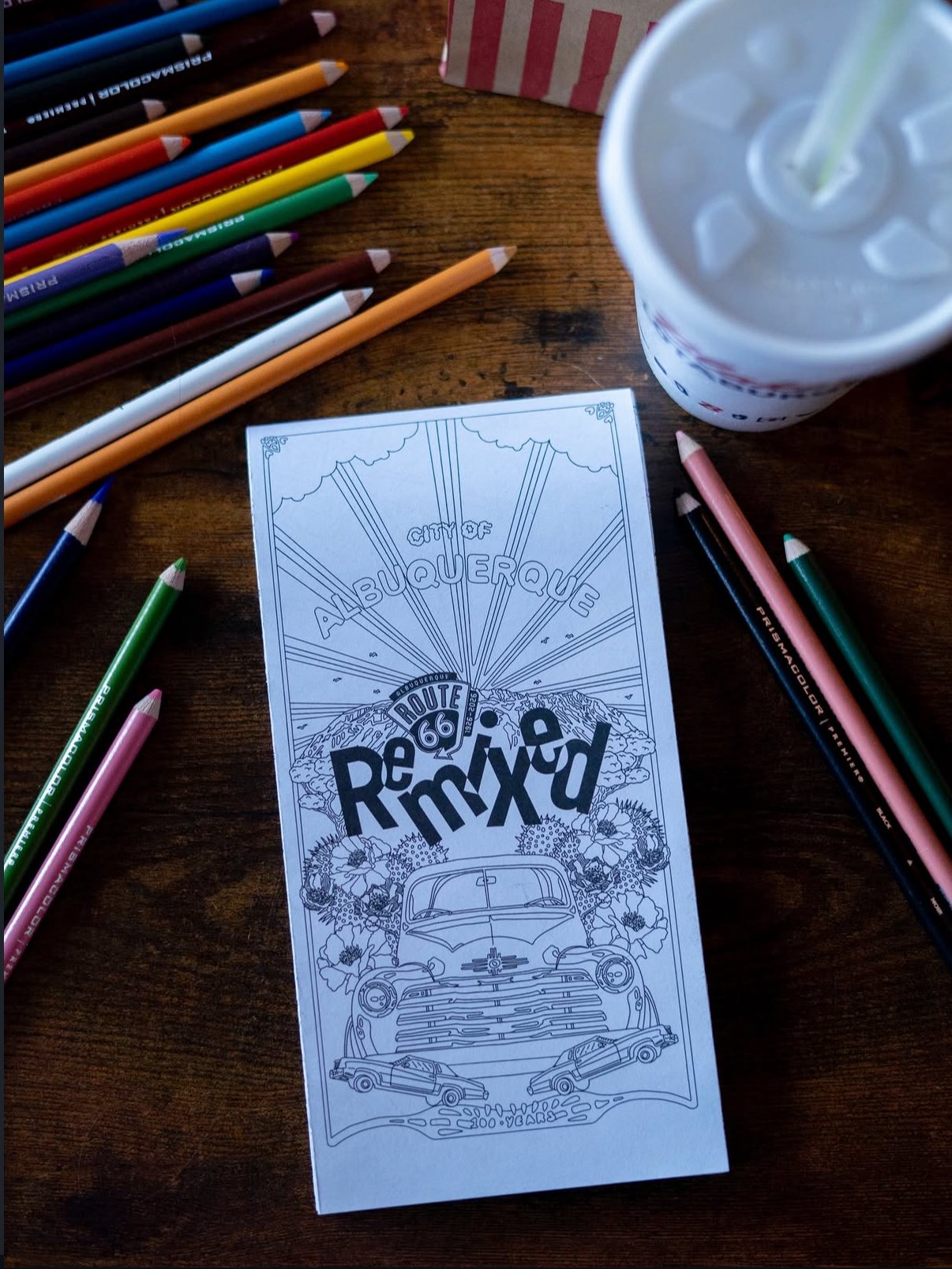Route 66 Remixed Coloring Map