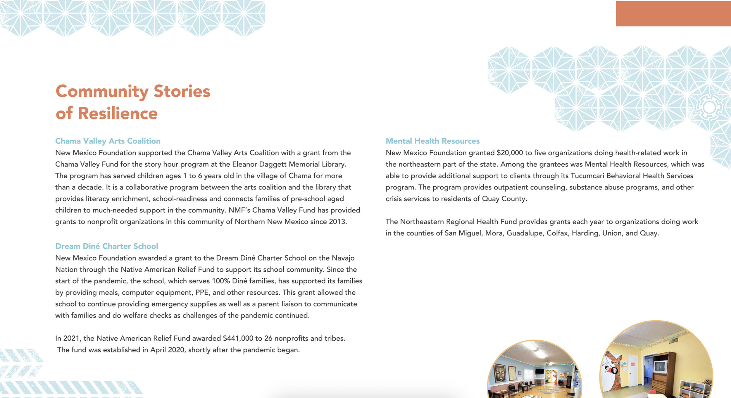Annual report layout example