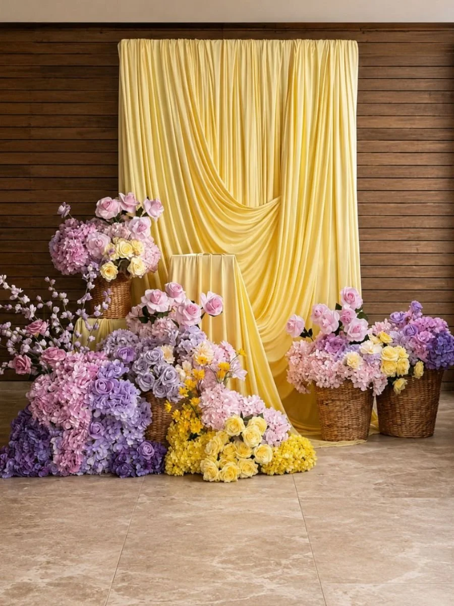 Buttercup Draped Floral Arch