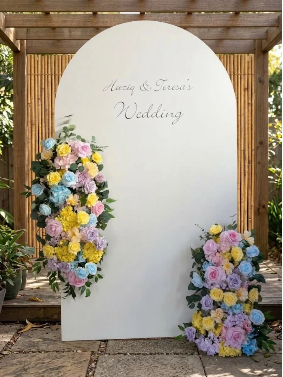 Curved Arch & Pastel Florals