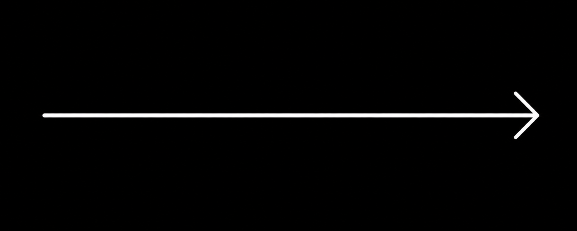 Black background with a white right-pointing arrow.