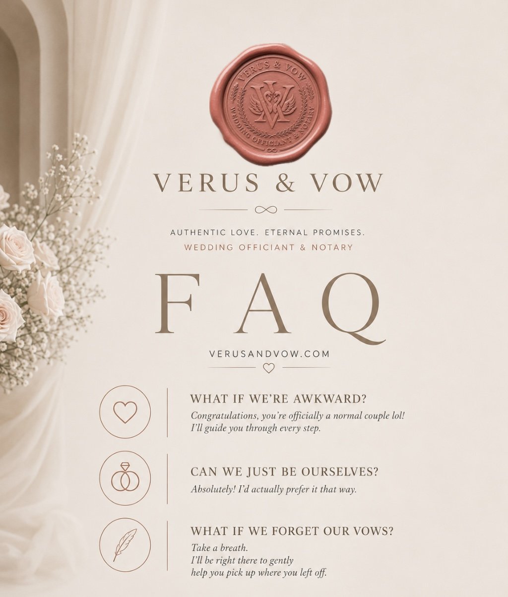 Frequently asked questions about a wedding ceremony