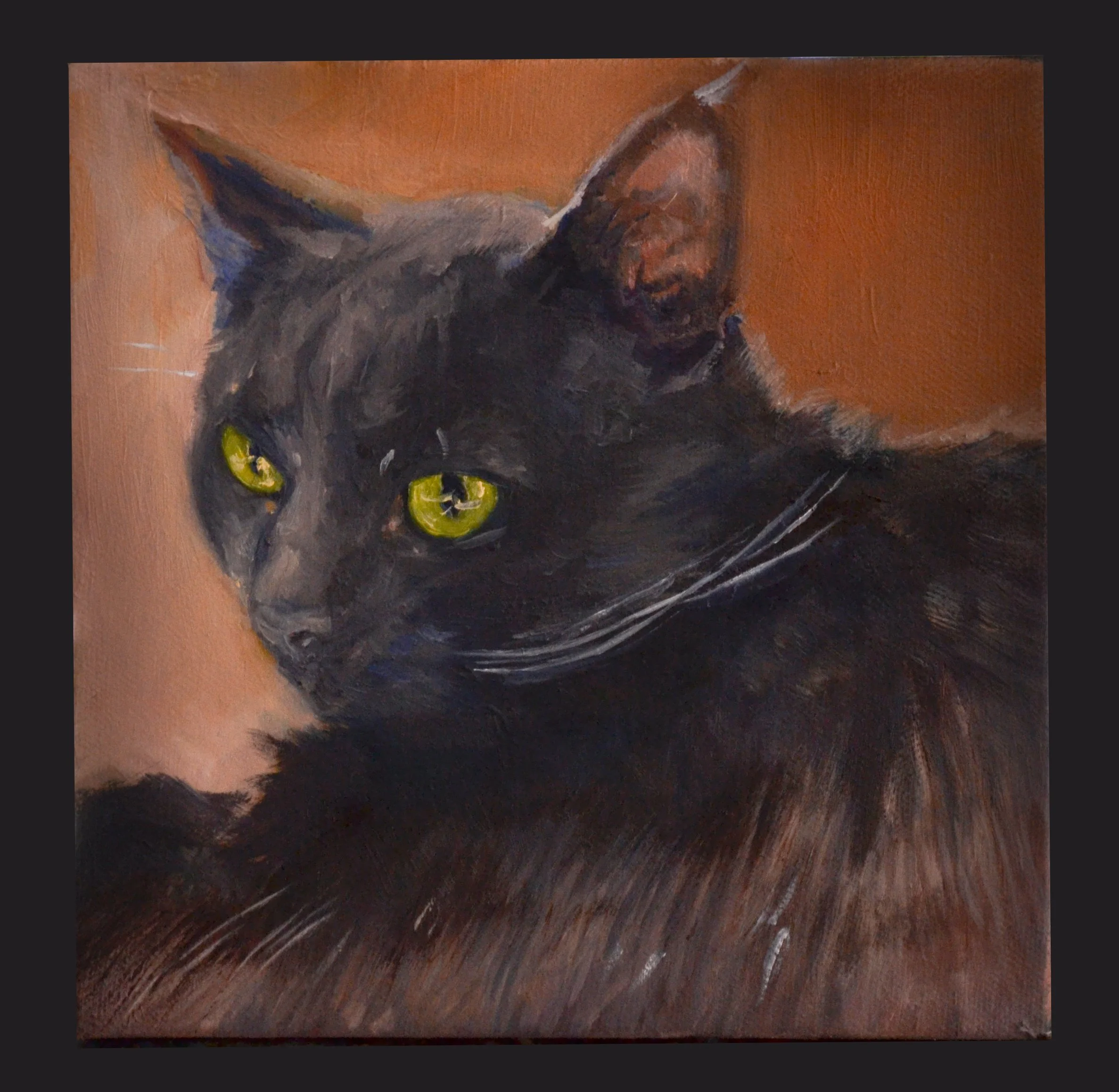 "Loki Julian" Oil on canvas. 8" x 8". 2025.