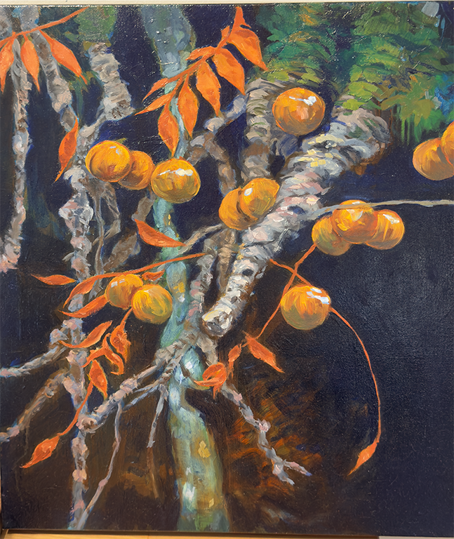 "Walnut Tree" Oil on canvas. 16" x 20". 2025