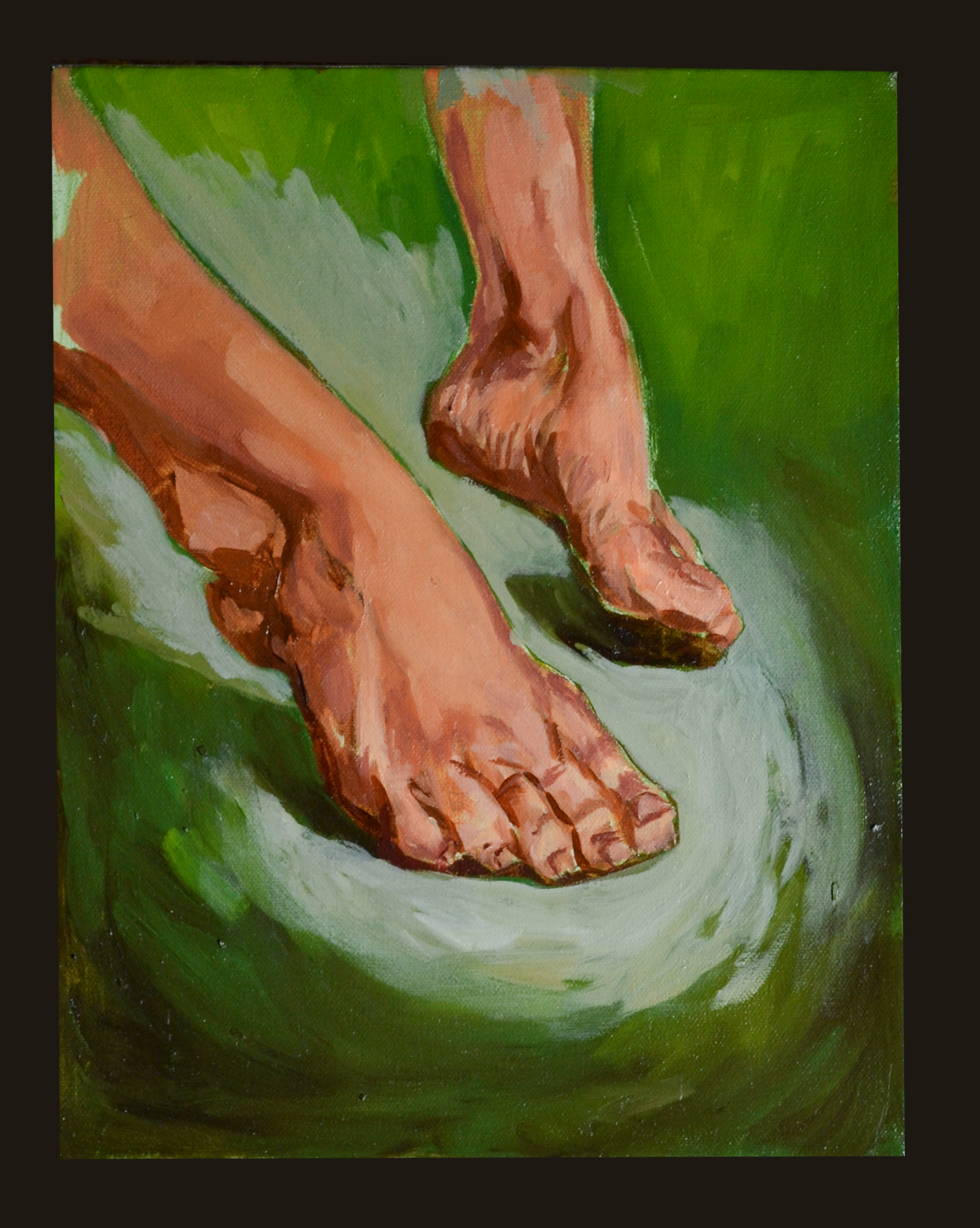 "Feet study" Oil on canvas. 11" x 14". 2026.