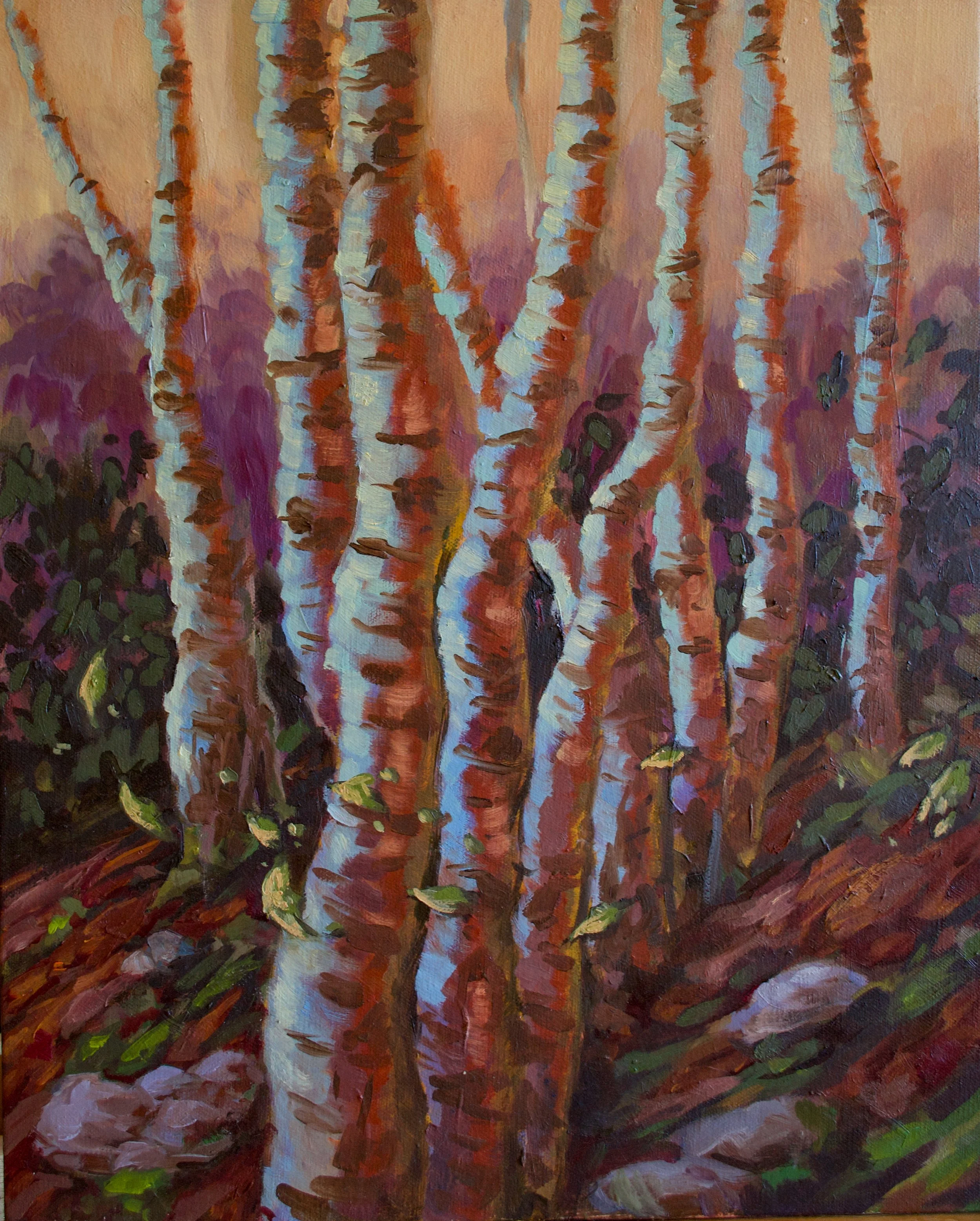 "Triptych 1" Oil on Canvas. 16" x 20". 2025.