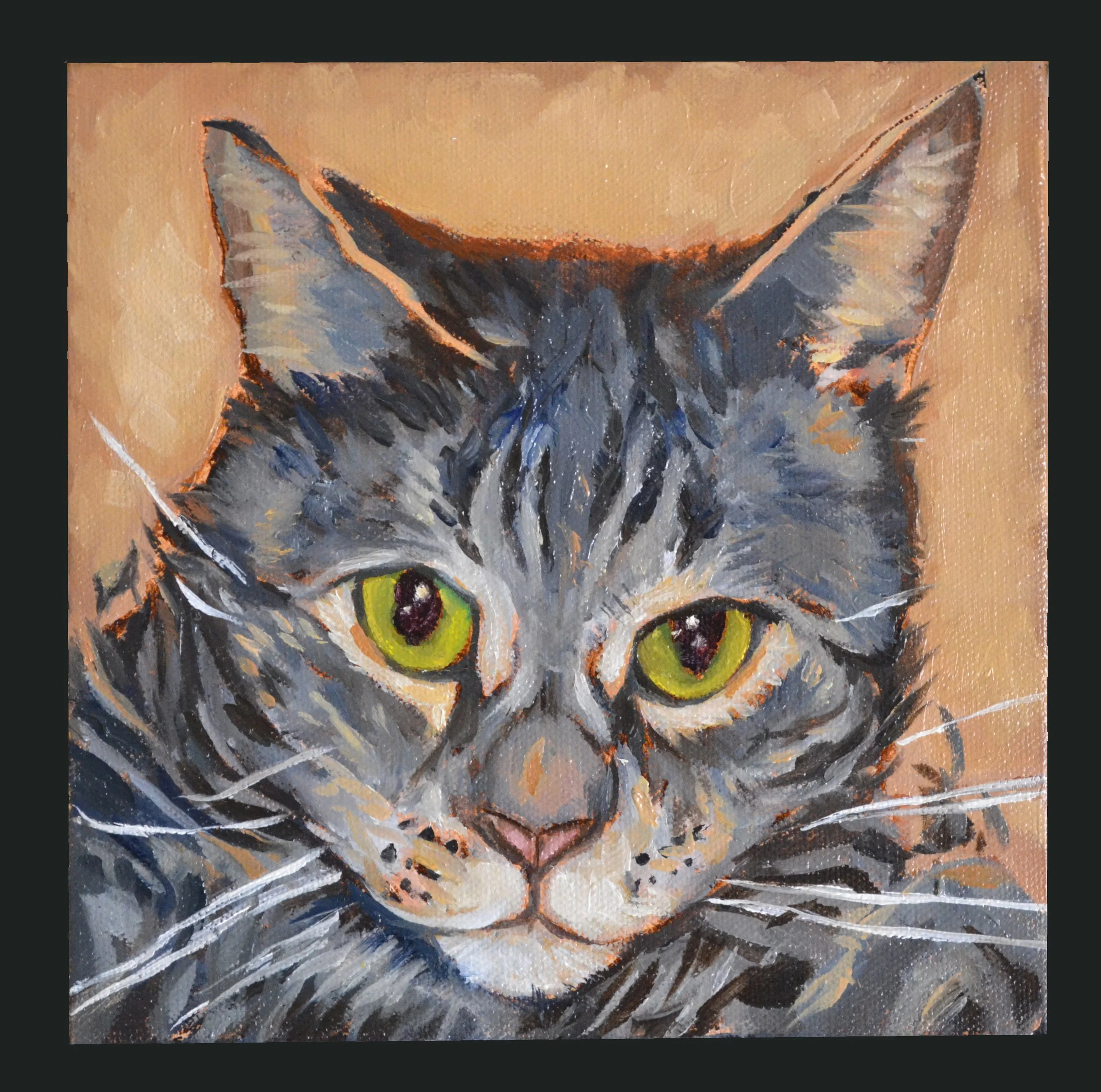 "Mel" Oil on canvas. 8" x 8". 2025.