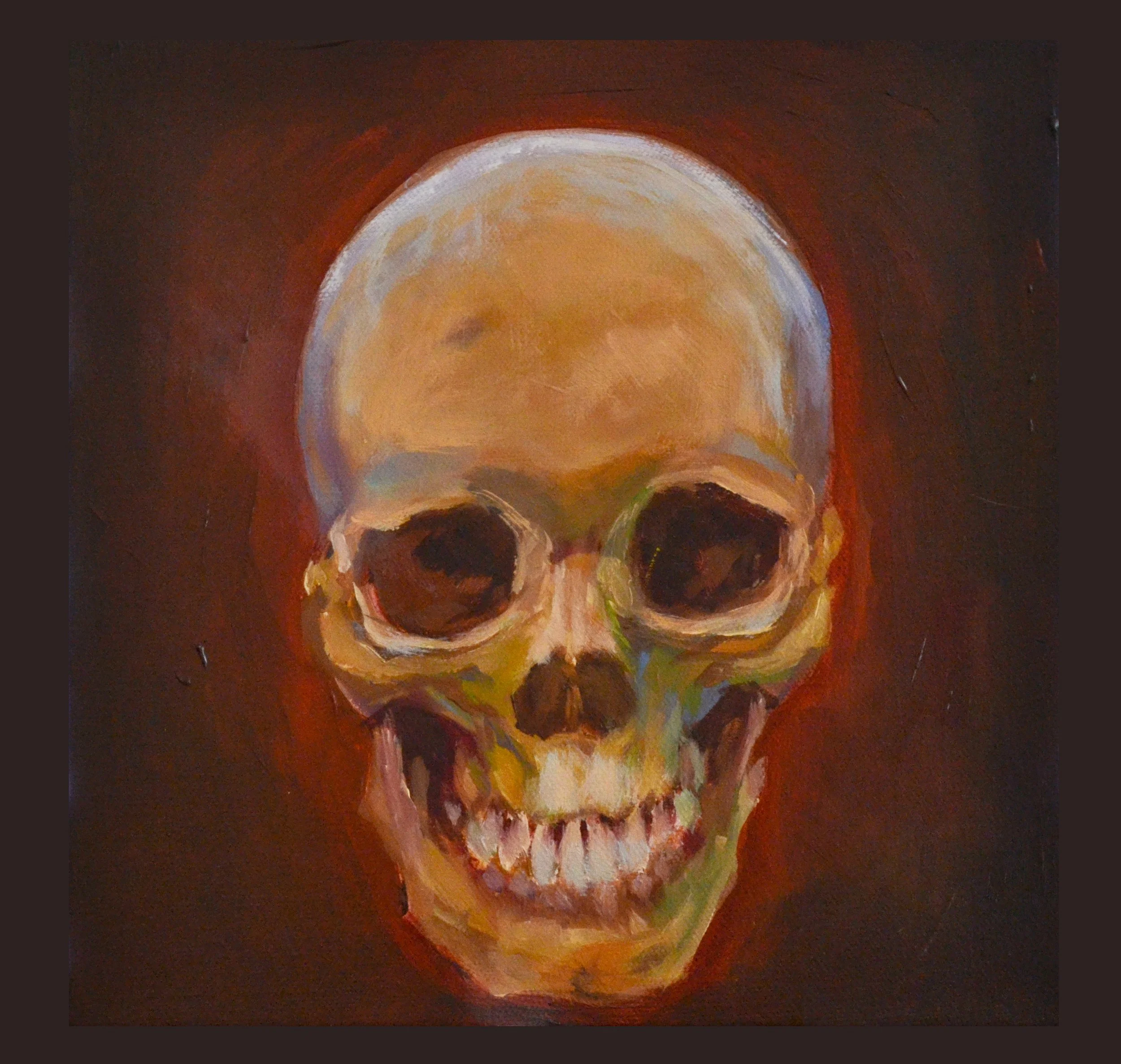 "Rosencrantz" Oil on canvas, 10" x 10". 2025.