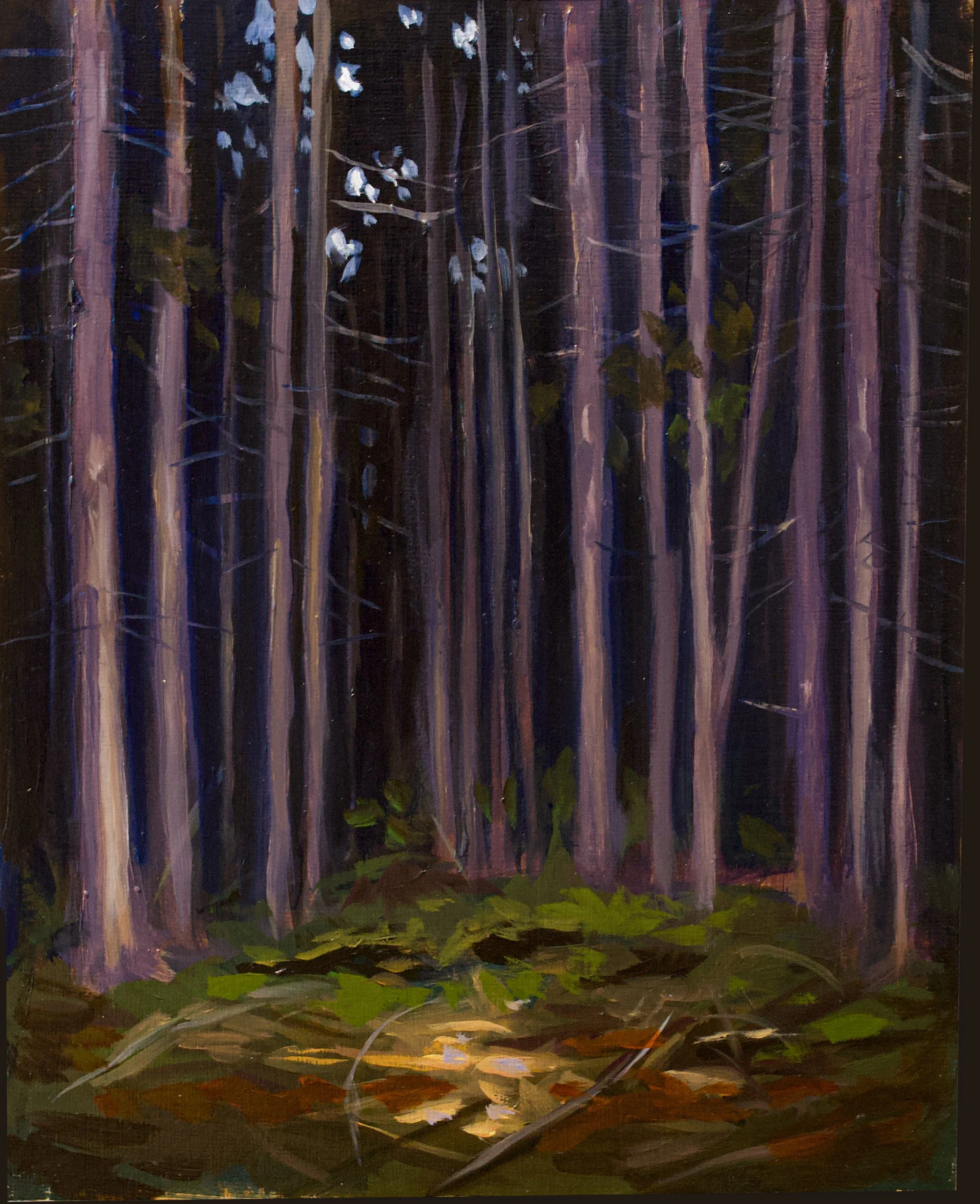 "Deep Clearing" Oil on panel. 8" x 10". 2026