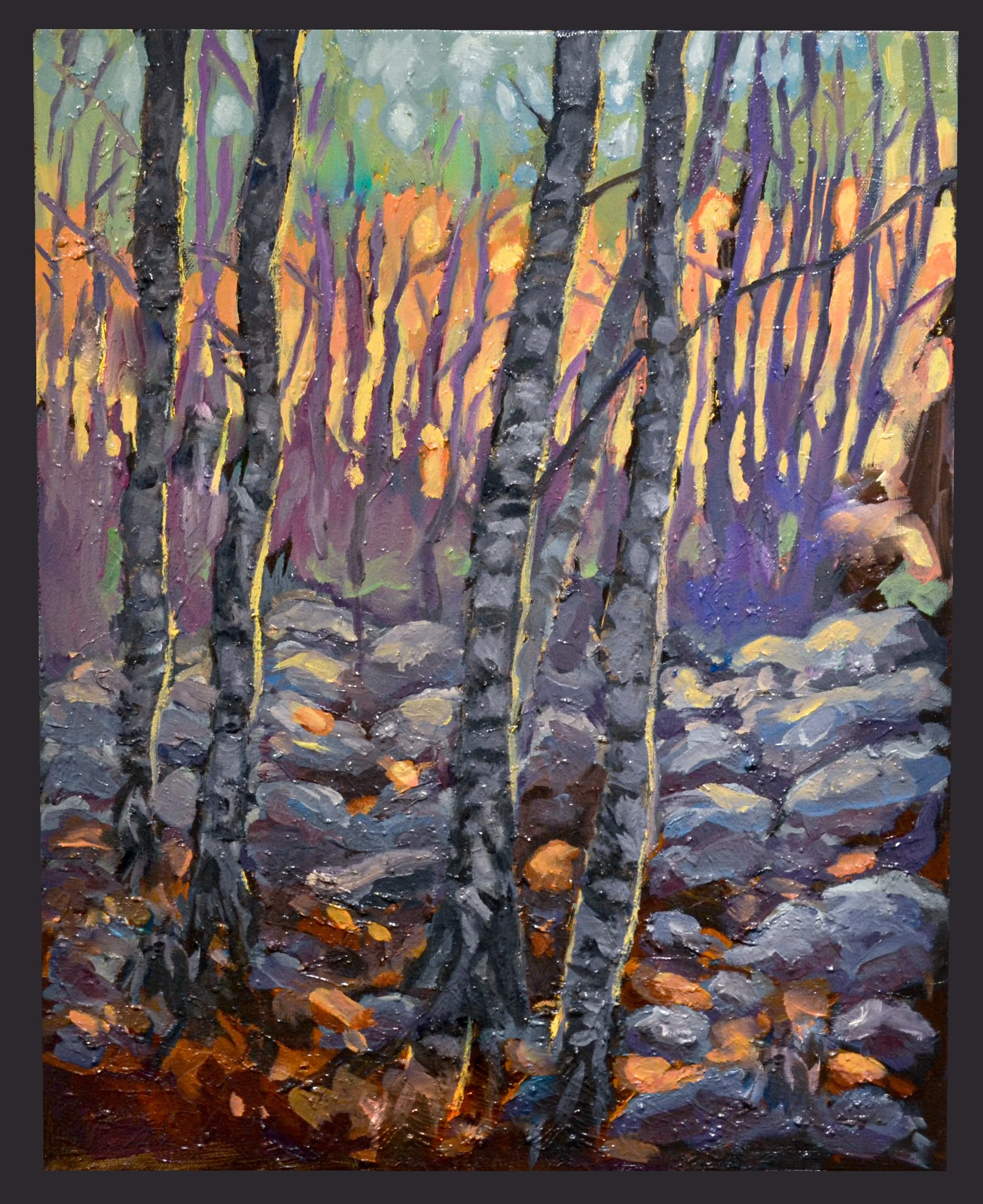 "Gloaming" Oil on canvas. 16" x 20". 2025