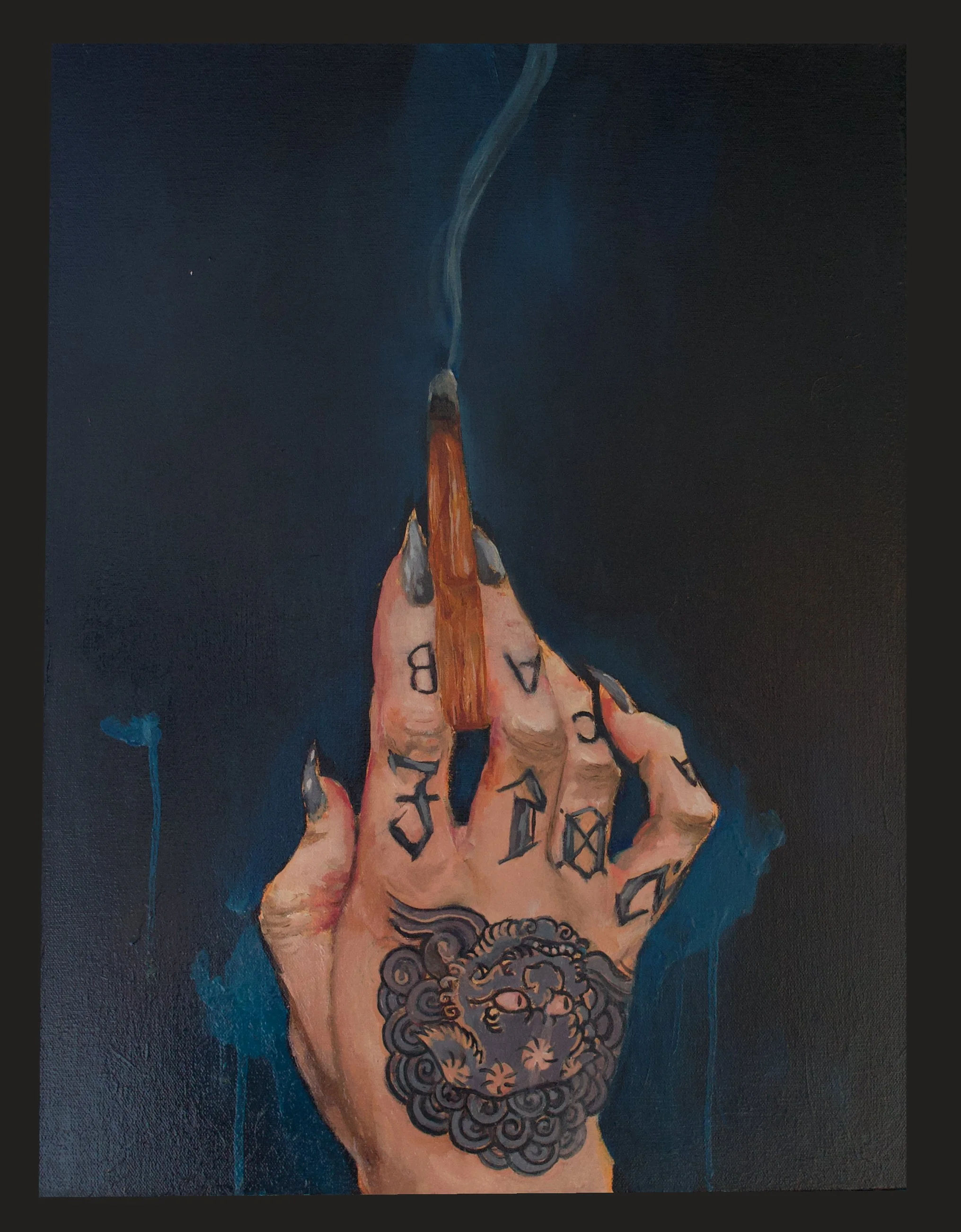 "Witches Hand" Oil on canvas. 18" x 14". 2025.