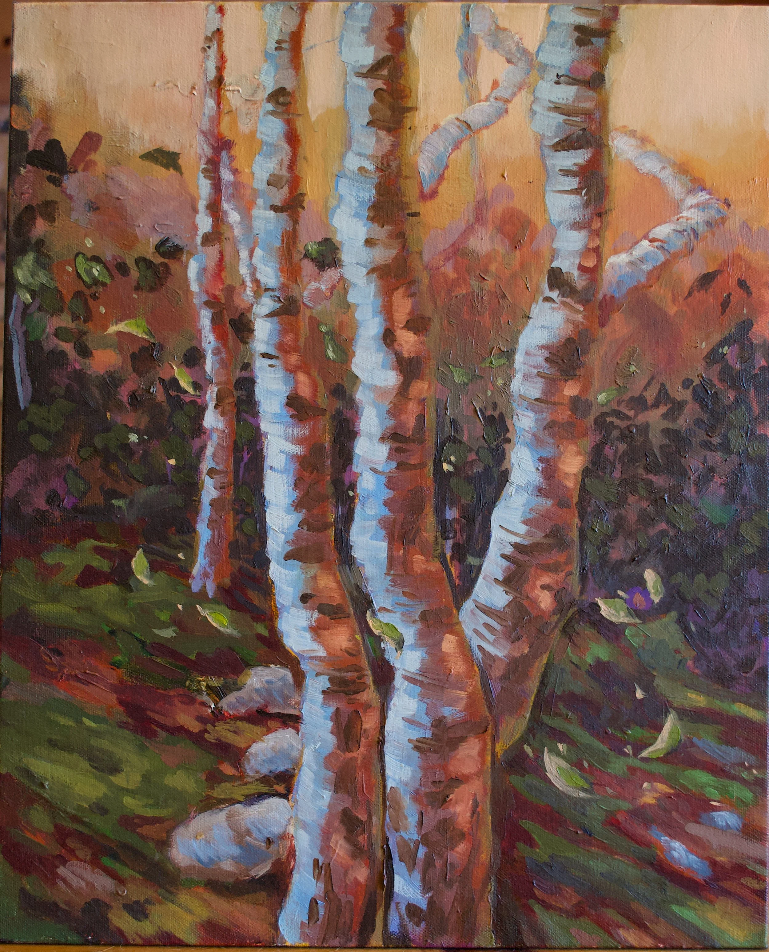 "Triptych 3" Oil on Canvas. 16" x 20". 2025.