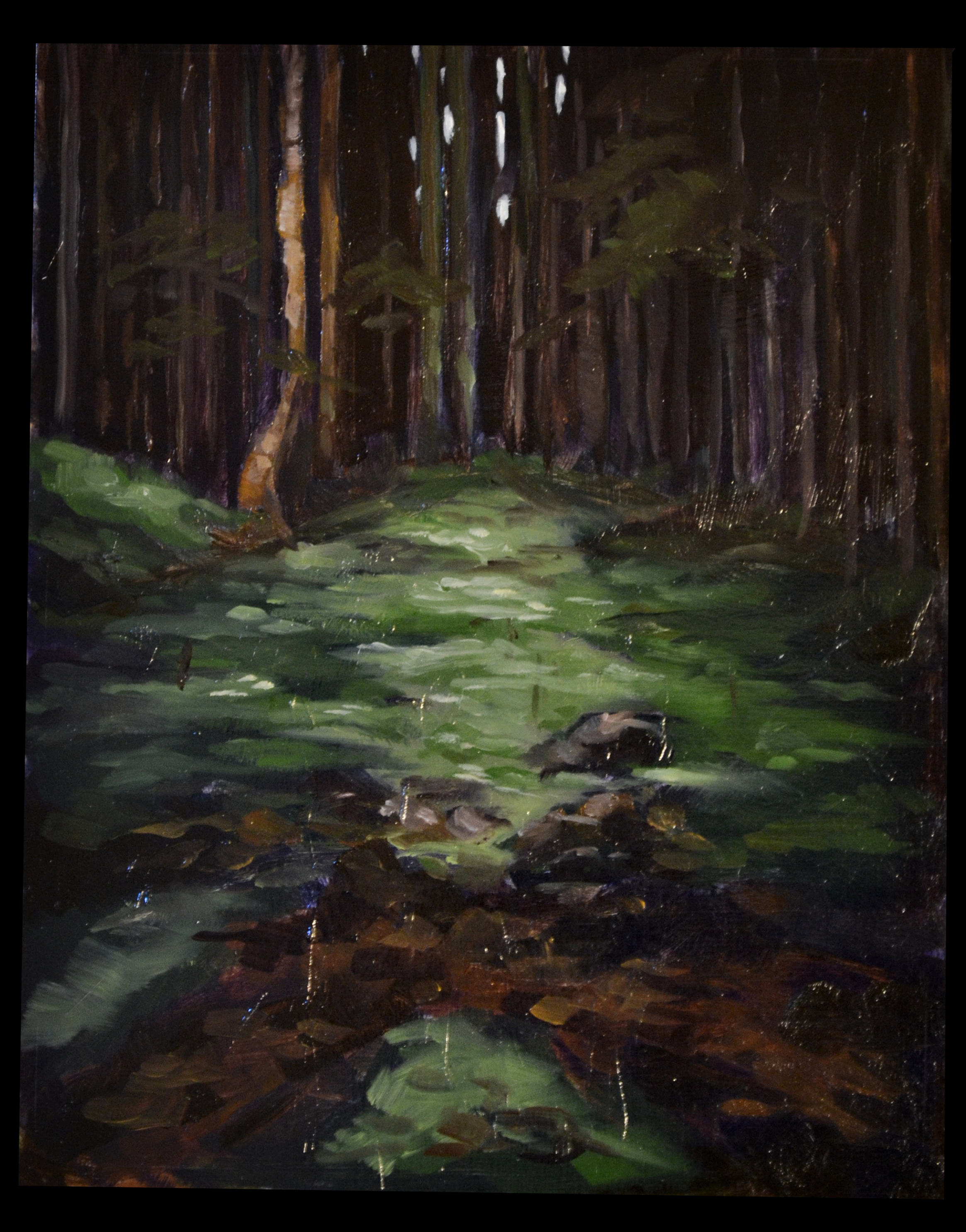 "A Forest", Oil on panel. 8" x 10". 2026.