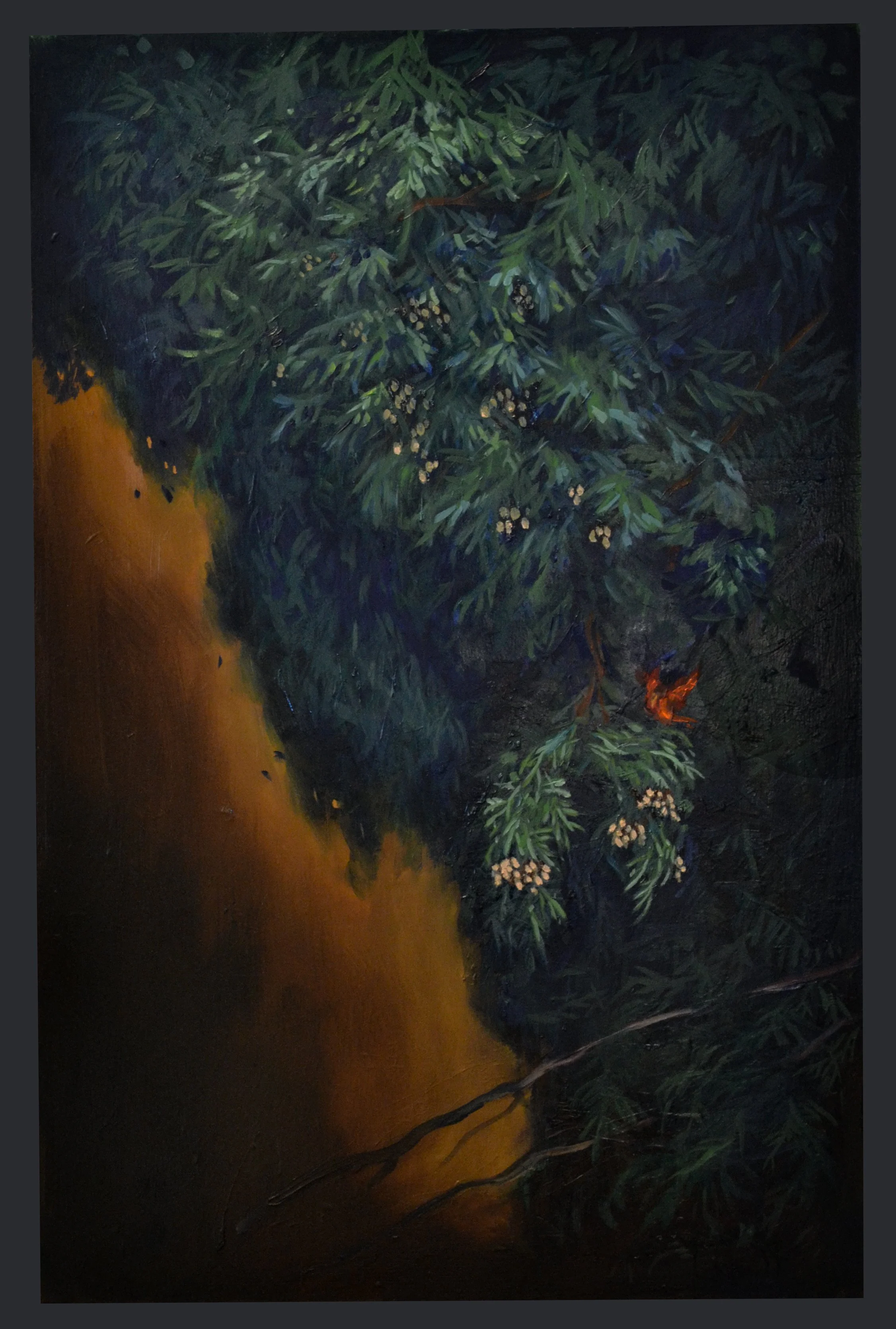 "Rear Window"  36" x 24". Oil on canvas. 2025.