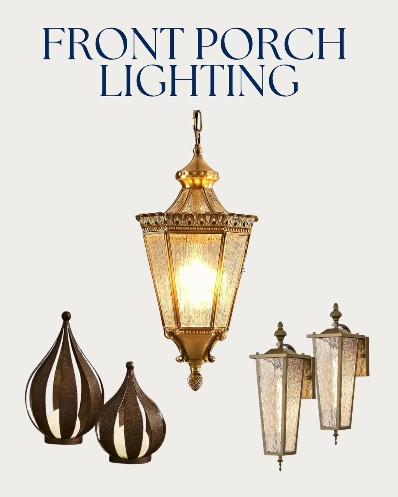 Good lighting does more than brighten a porch.

It creates a warm welcome before anyone ever steps inside.

Whether you&rsquo;re updating builder-grade fixtures, adding soft ambient lighting, or looking for a statement pendant over your front entry, 