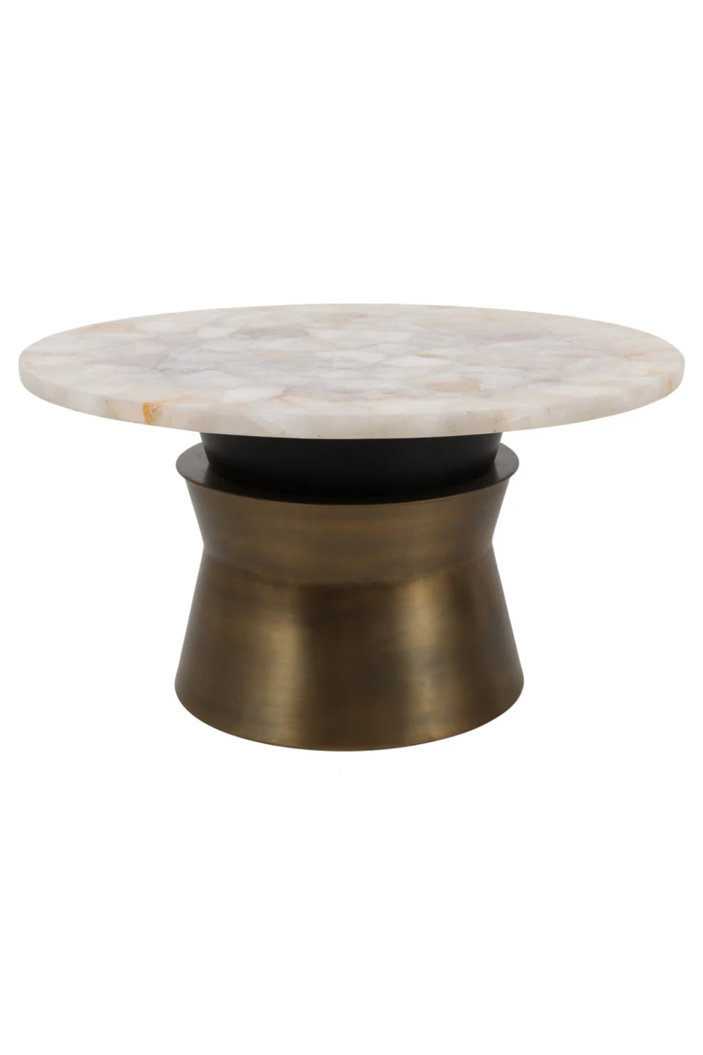 NJ-069  Round Marble Top Coffee Table.png