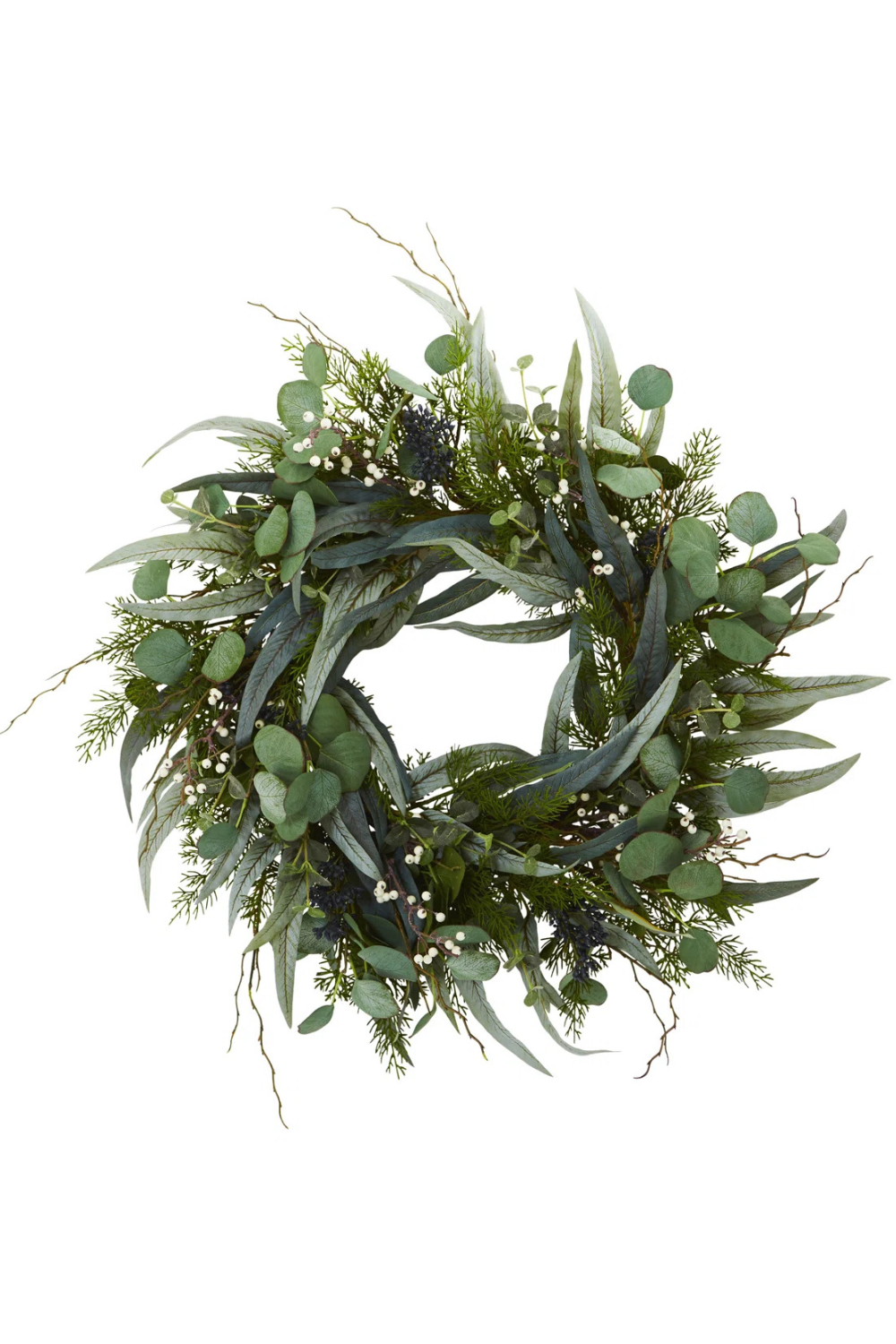 Faux Eucalyptus Polyester 24'' Wreath
