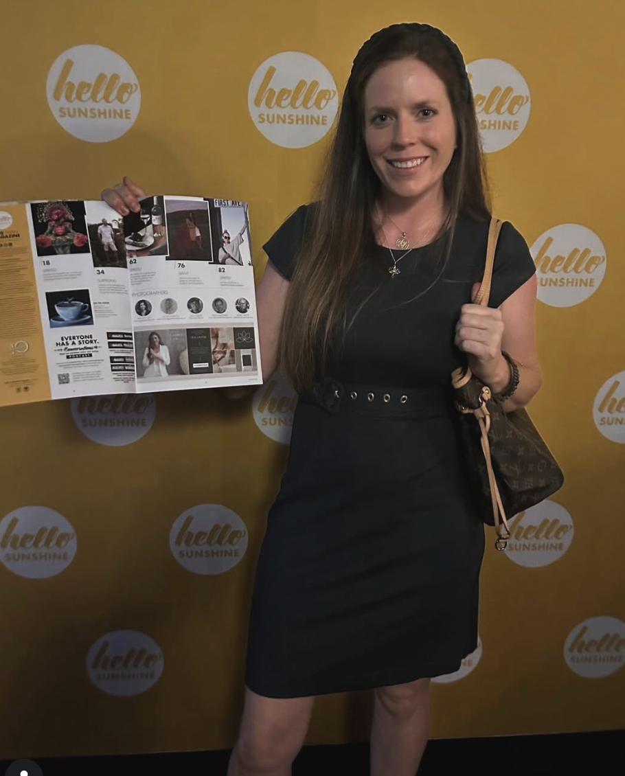 Gaia Law in Hello Sunshine Magazine, launch event