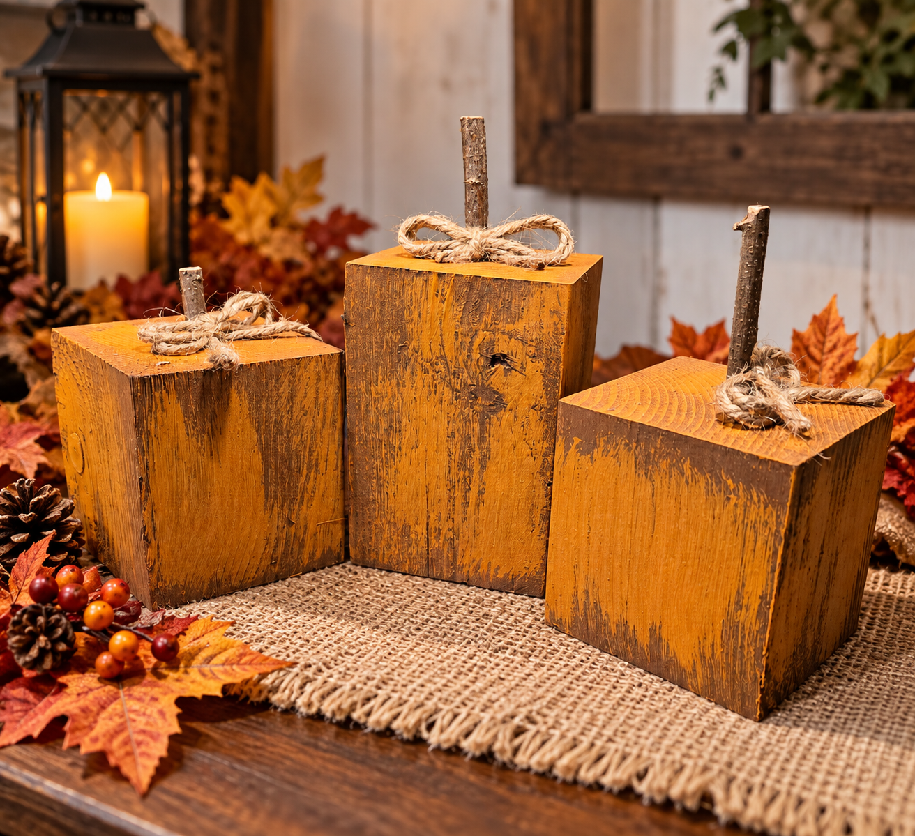 Rustic Harvest Pumpkin Set
