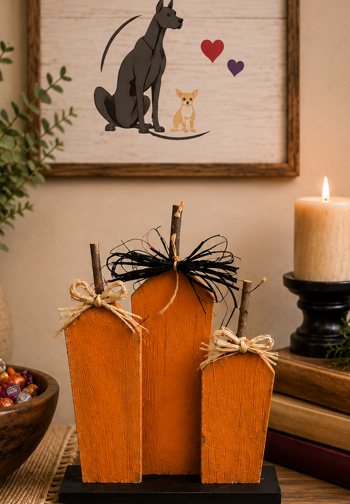 Rustic Pumpkin Trio